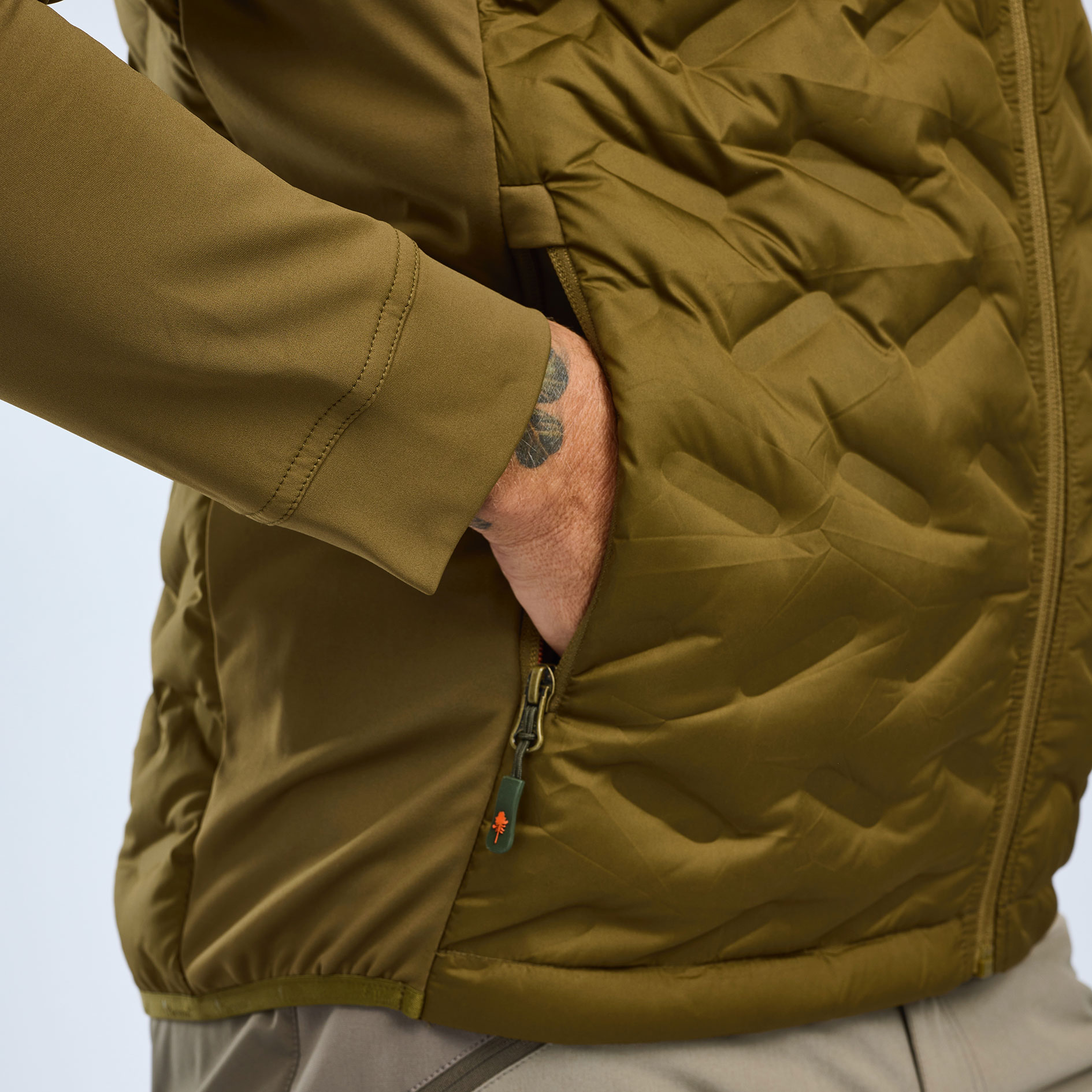 Pinewood&nbsp;Abisko Insulation hybridjakke, Olive green, large image number 7