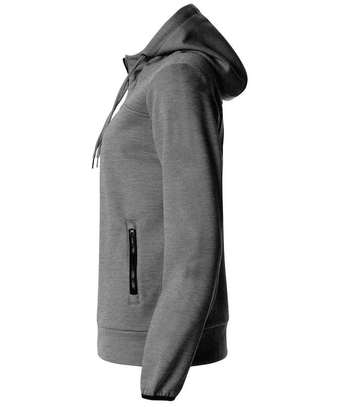Clique Ottawa Damen Hoodie, Grau Meliert, large image number 5