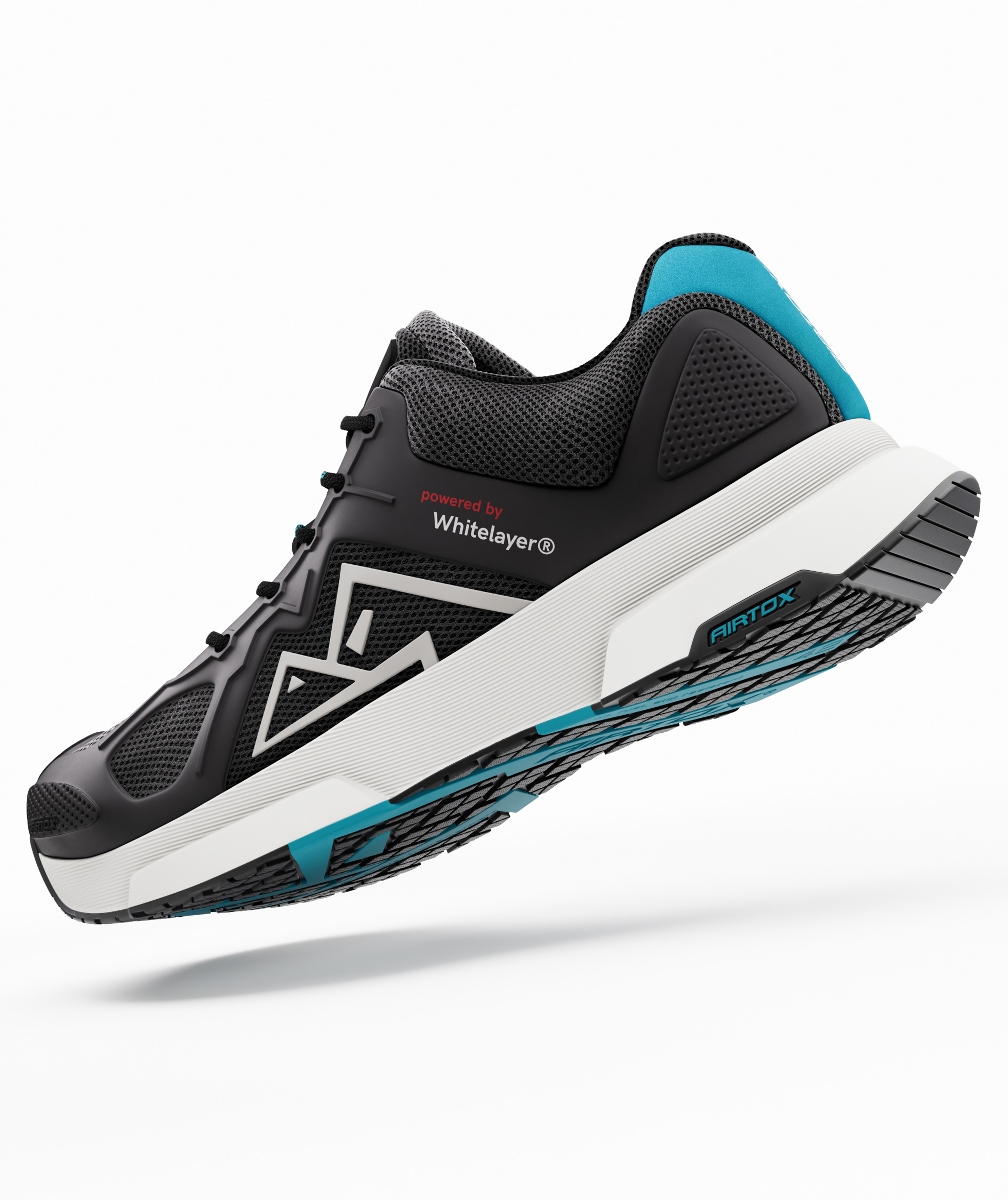 Airtox FM1 safety shoes S1P, Black/White, large image number 2