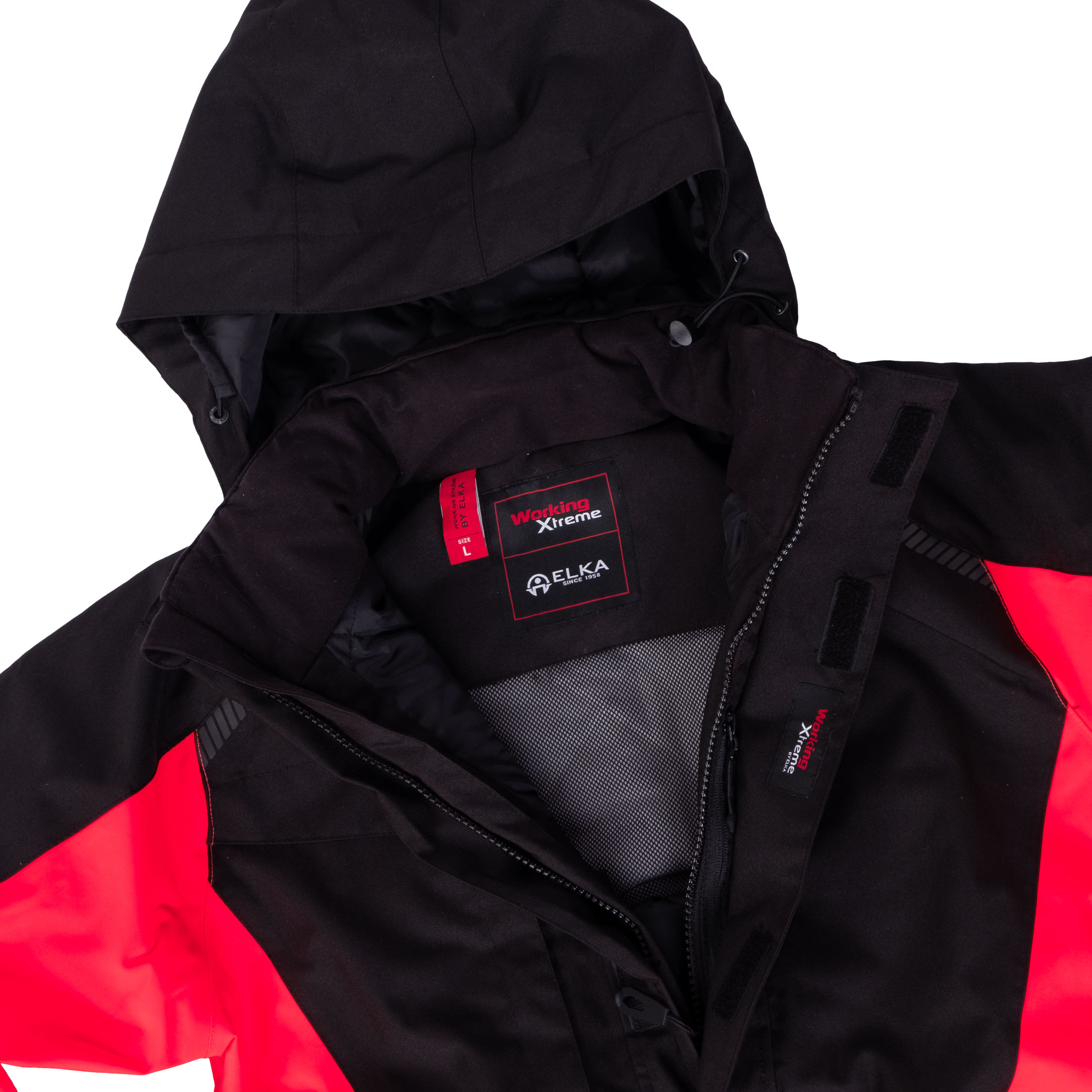ELKA Working Xtreme dame vinterkjeledress, Svart/R&oslash;d, large image number 2