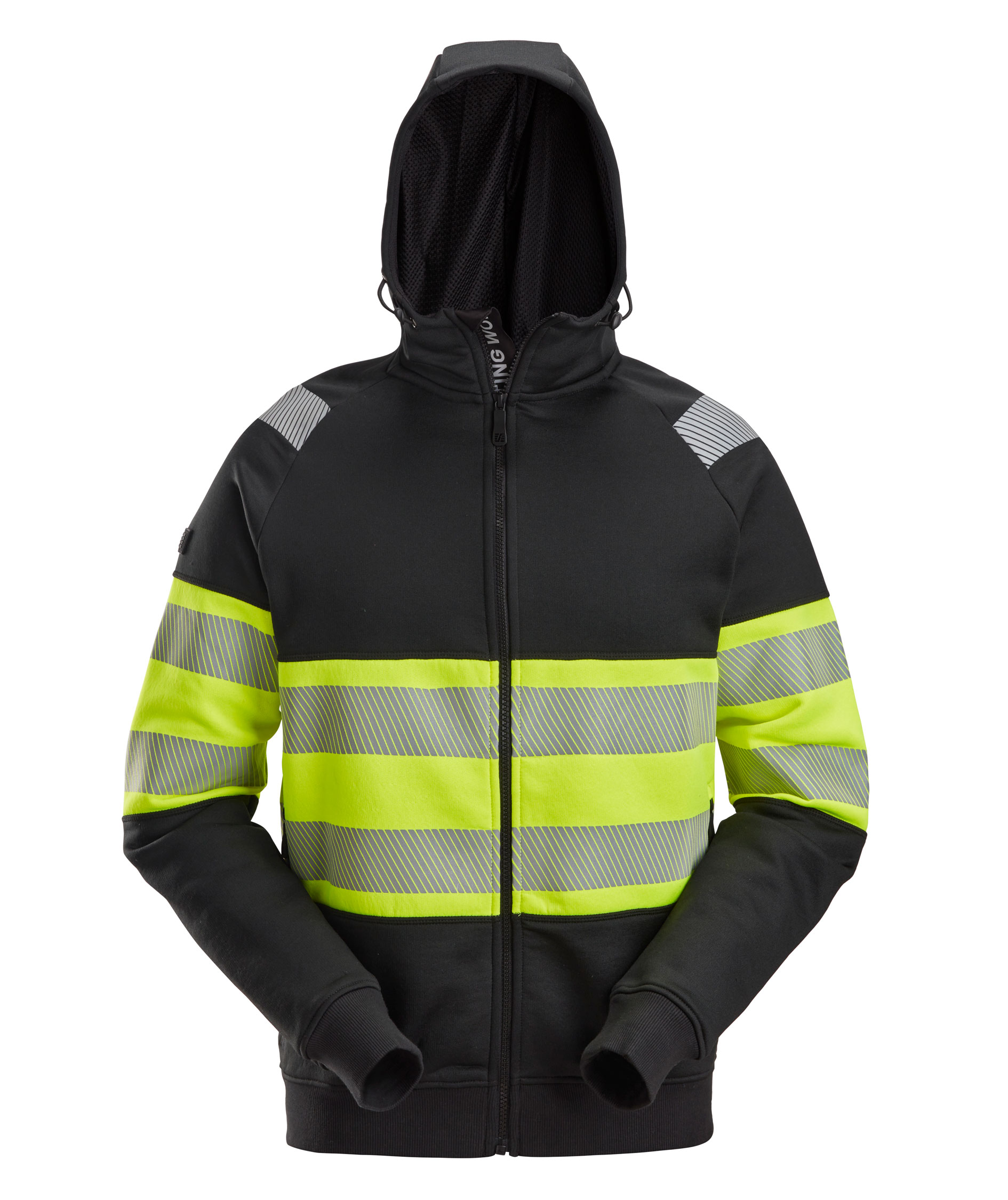 Snickers h&aelig;ttetr&oslash;je 2838, Sort/Hi-Vis Gul