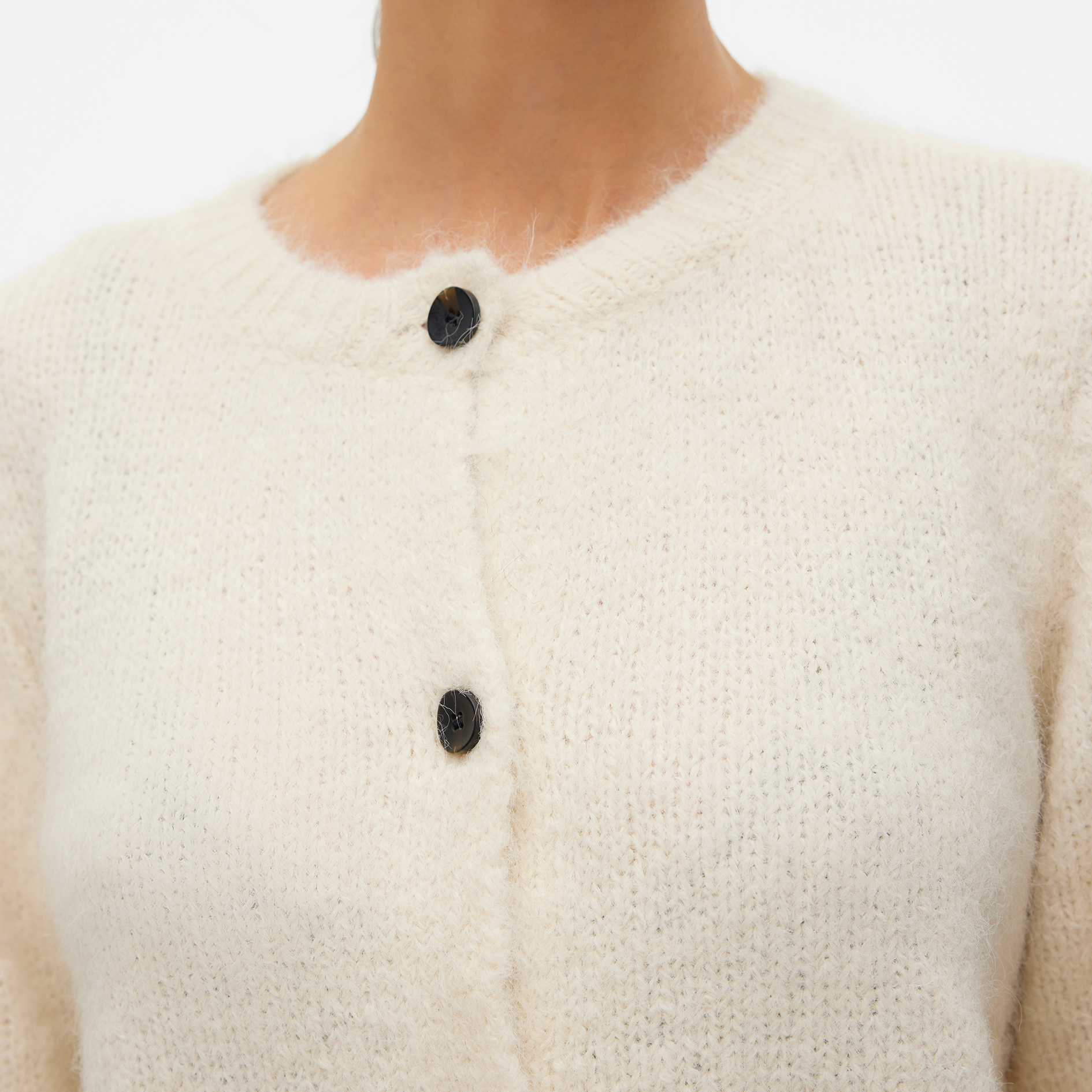 Vero Moda VMNOVAH stickad cardigan dam, Birch, large image number 4