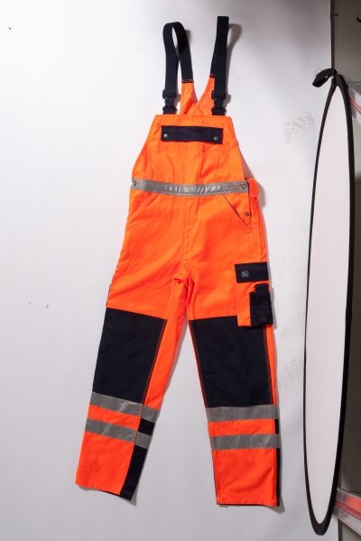 Ocean Thor Arbeitslatzhose, Hi-vis Orange/Marine, large image number 2