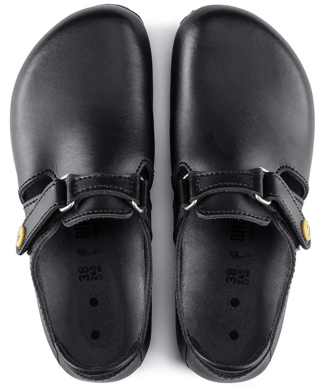 Birkenstock Linz ESD Narrow Fit women's work shoes, Black, large image number 3