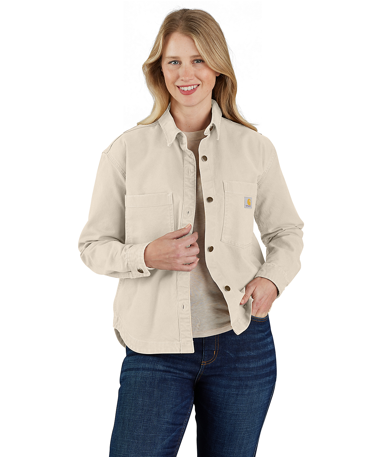 Carhartt skjorta dam, Oat Milk