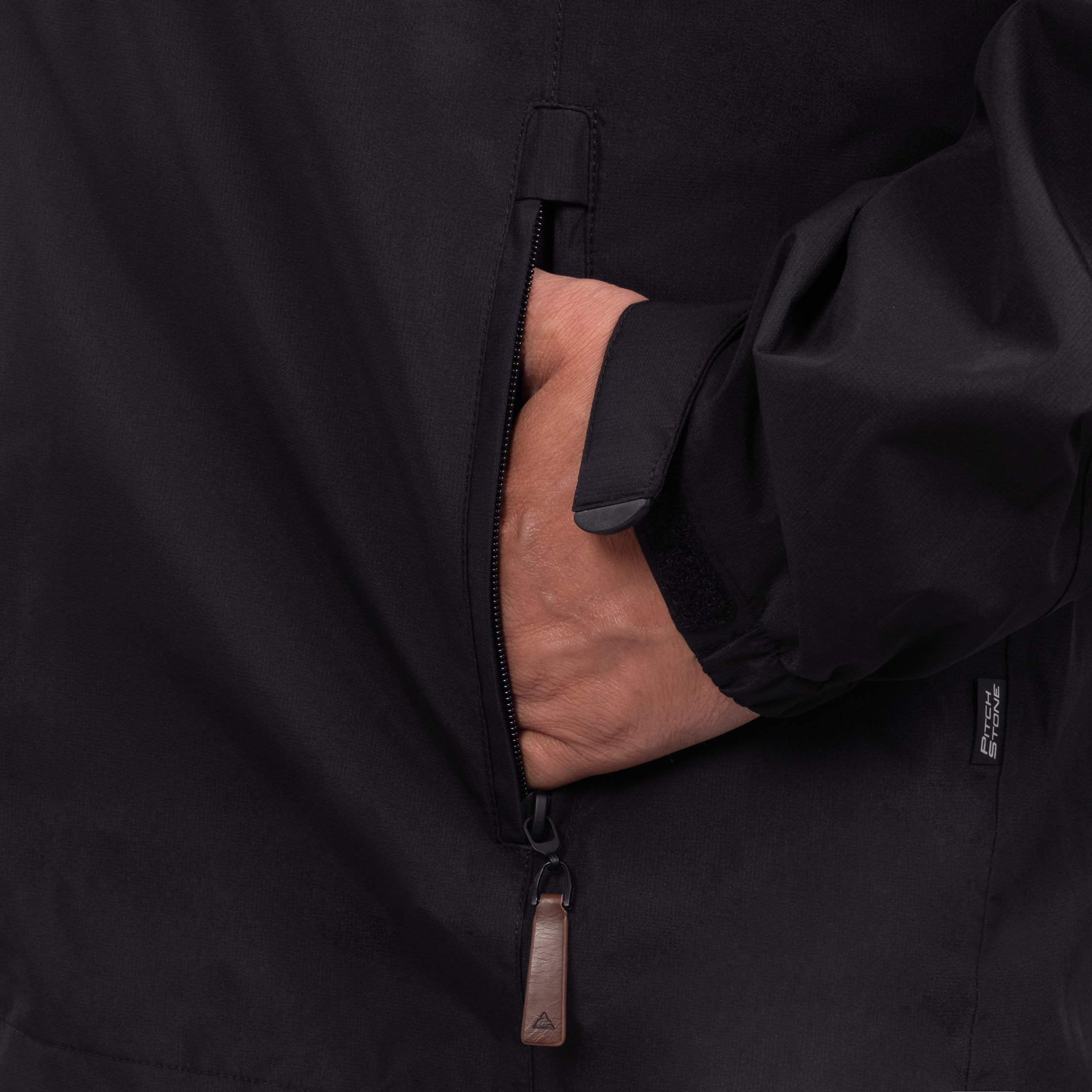 Pitch Stone skaljakke, Black, large image number 6