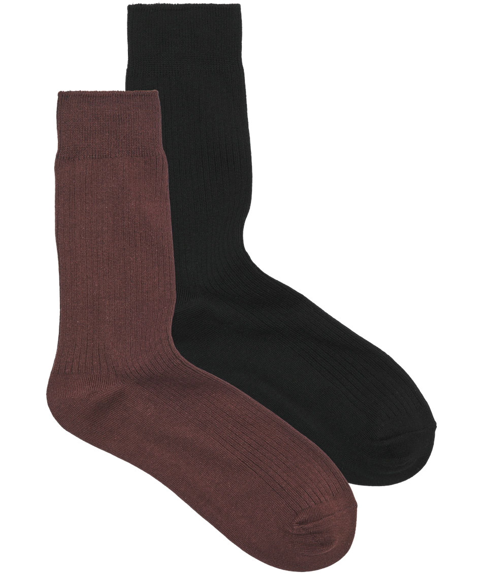 Jack & Jones JACPREMIUM 2-pak str&oslash;mper, Black/Java, Black/Java, swatch