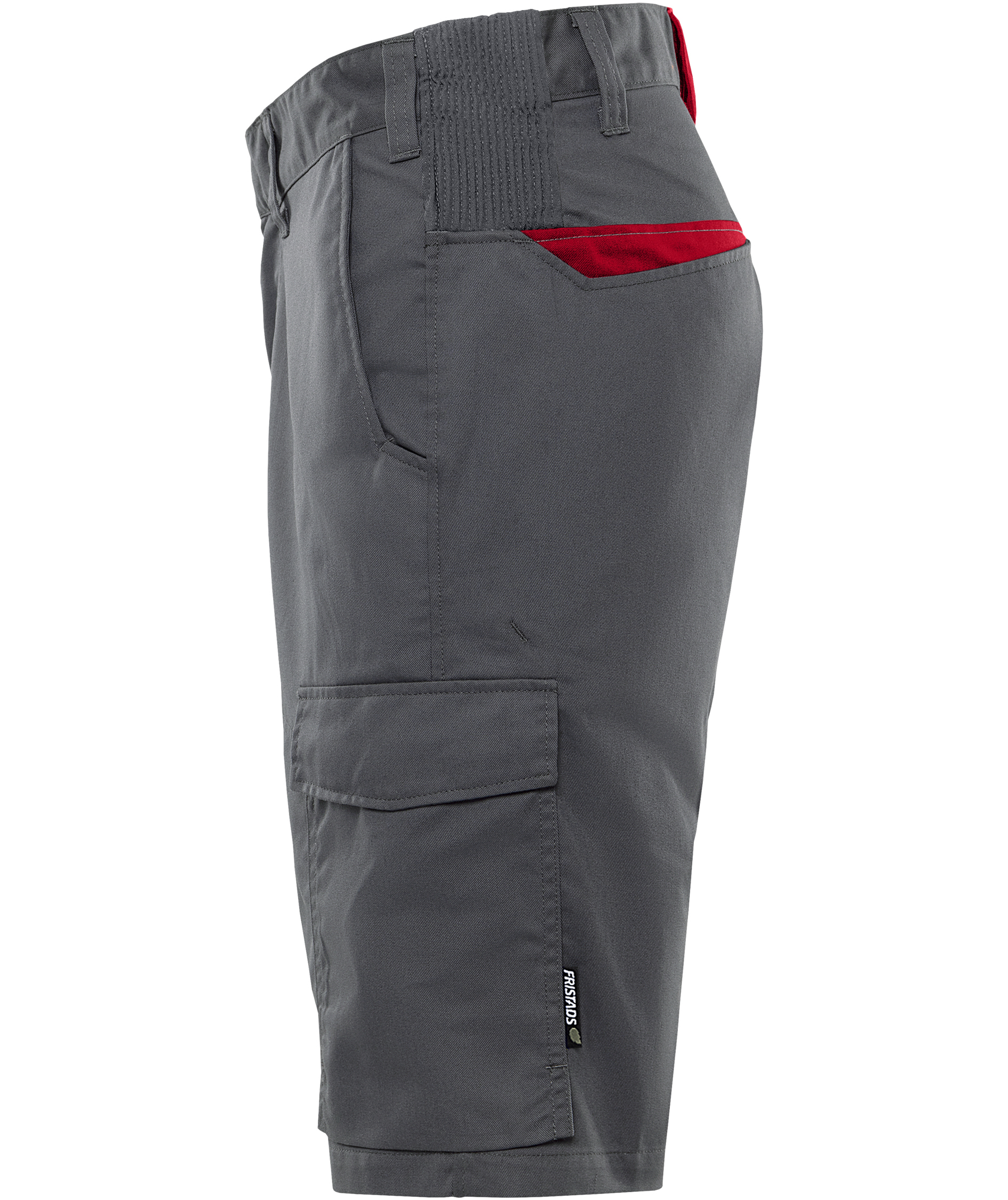 Fristads Green shorts 2932 GWM, Gr&aring;/R&oslash;d, large image number 3