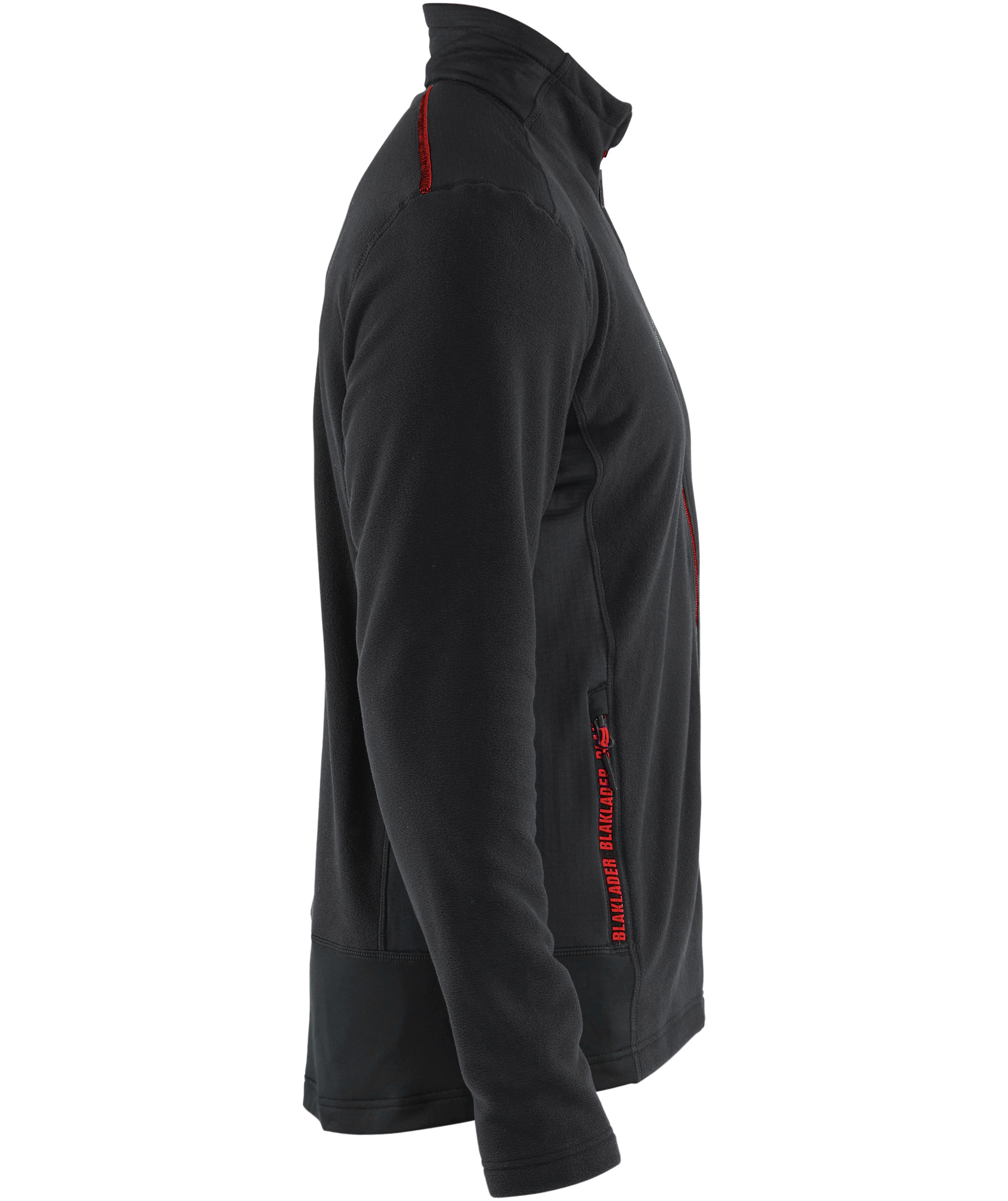 Bl&aring;kl&auml;der Unite microfleece sweater, Black/Red, large image number 2