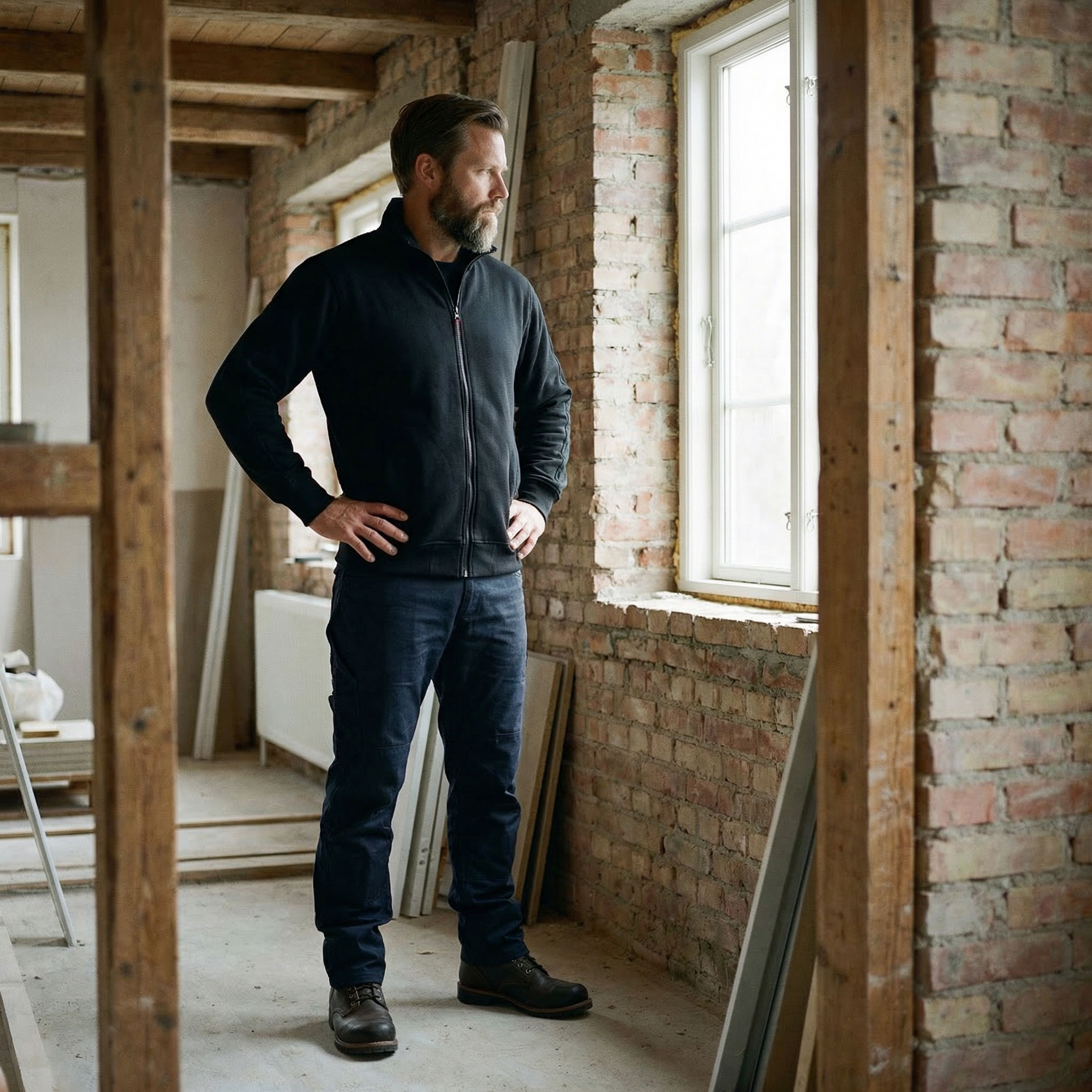 L.Brador cardigan 654PB, Sort