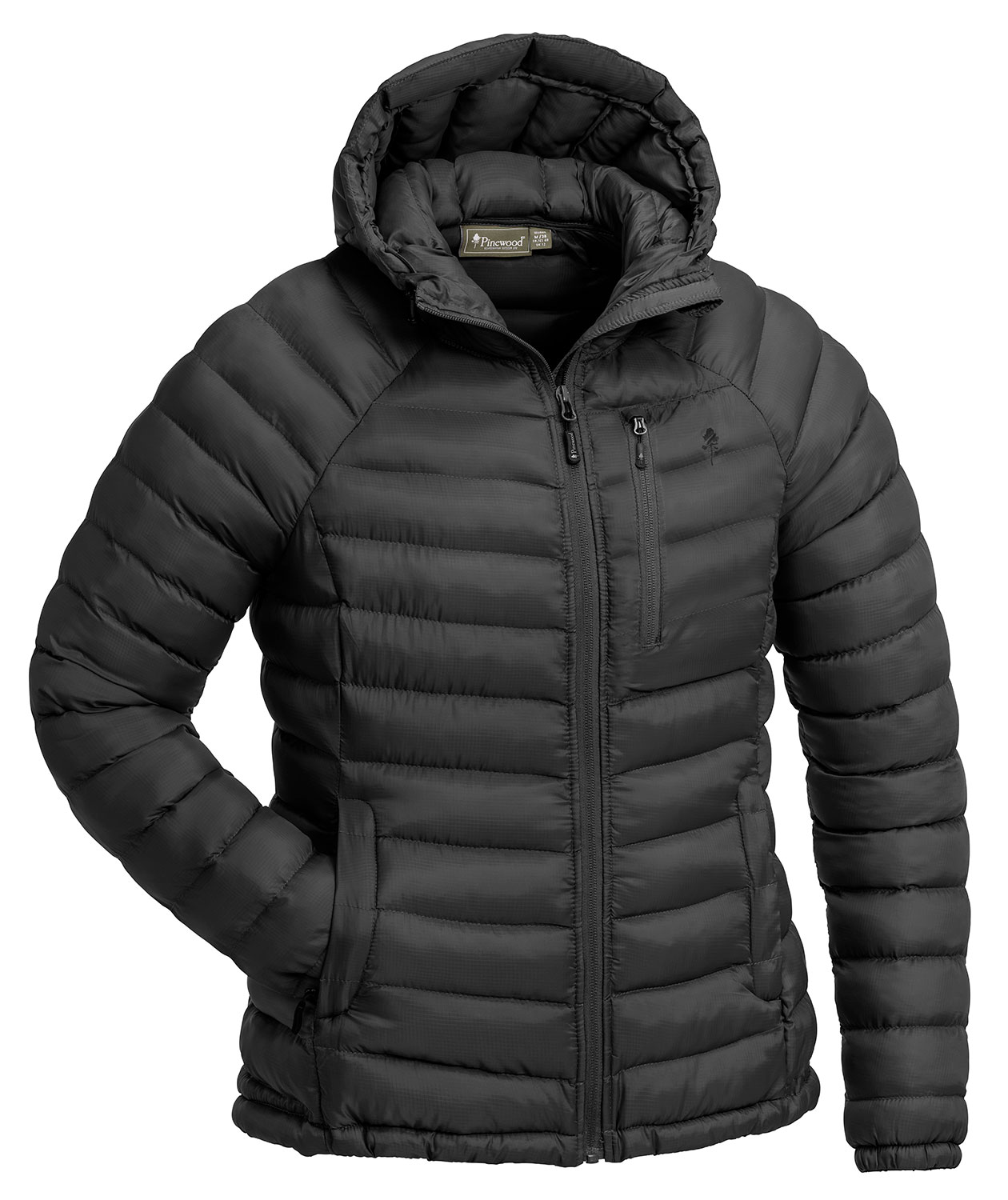 Pinewood&nbsp;Abisko Insulation vatteret damejakke, Smoke Sort