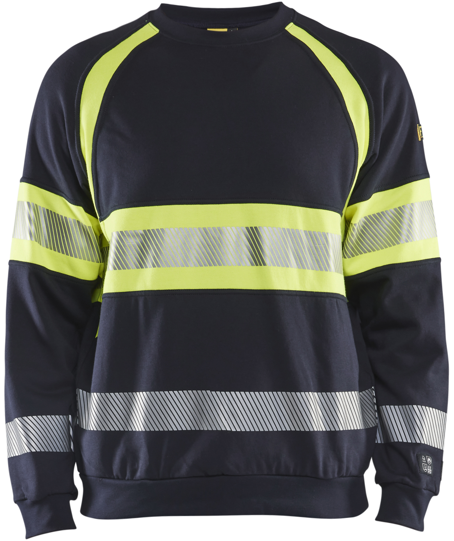 Bl&aring;kl&auml;der&nbsp;Multinorm sweatshirt, Marin/Hi-Vis gul