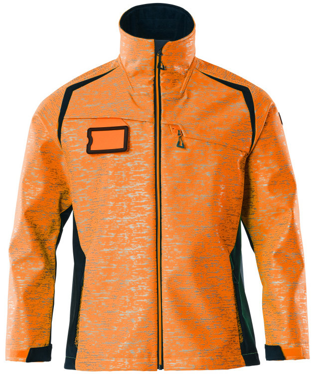 Mascot Accelerate Safe softshelljakke, Hi-vis Orange/M&oslash;rk Marine, Hi-vis Orange/M&oslash;rk Marine, swatch