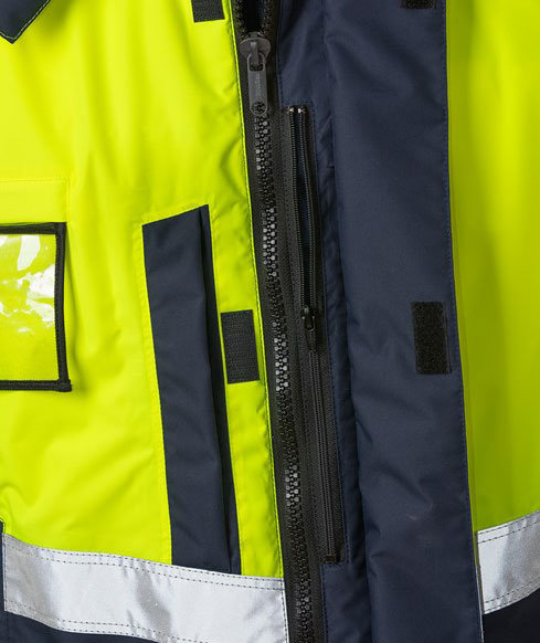 Fristads dame Airtech&reg; vinterjakke 4037 GTT, Hi-vis&nbsp;Gul/Marine, large image number 3