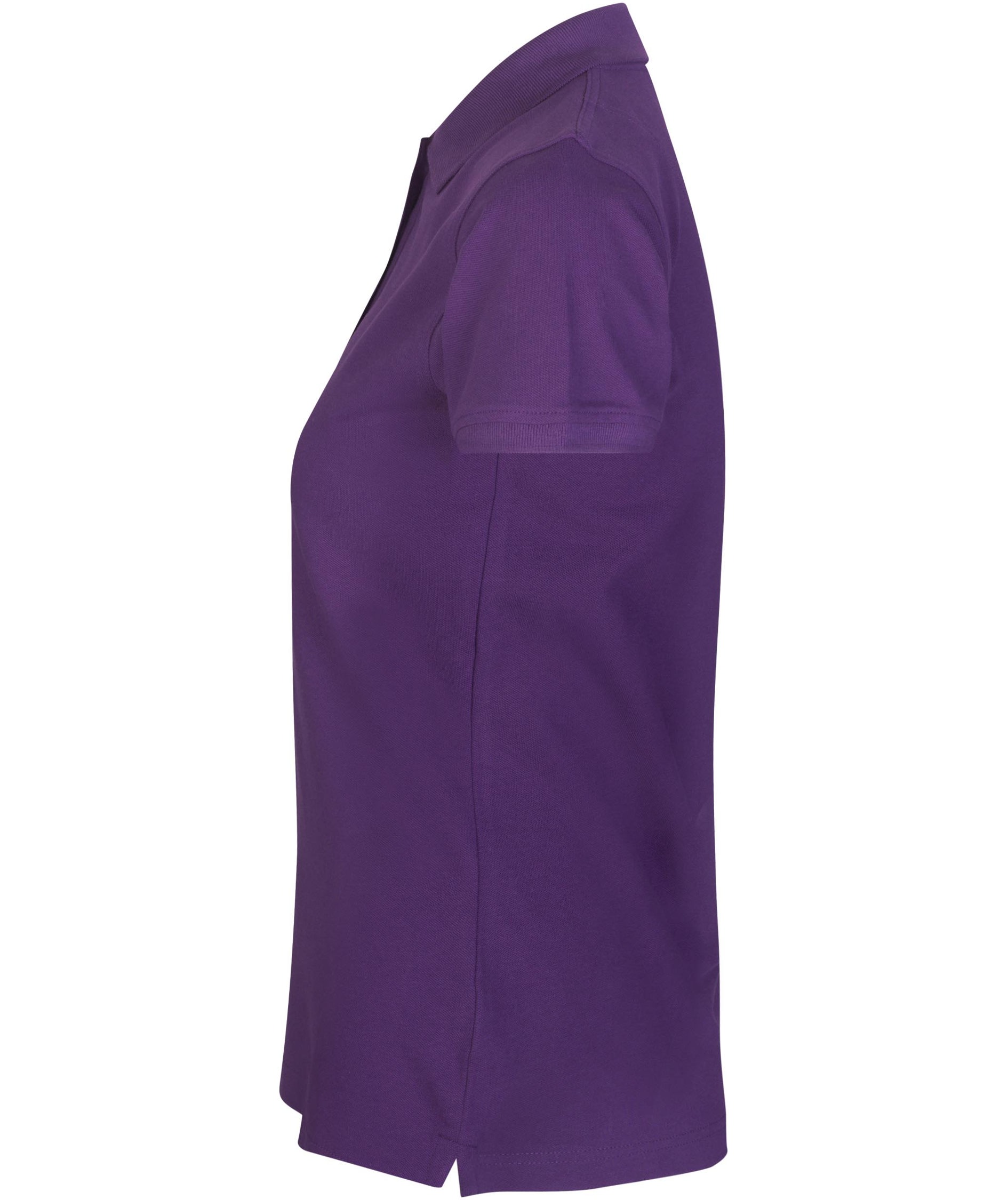 ID Pique Polo T-skjorte dame med stretch, Lilla, large image number 2