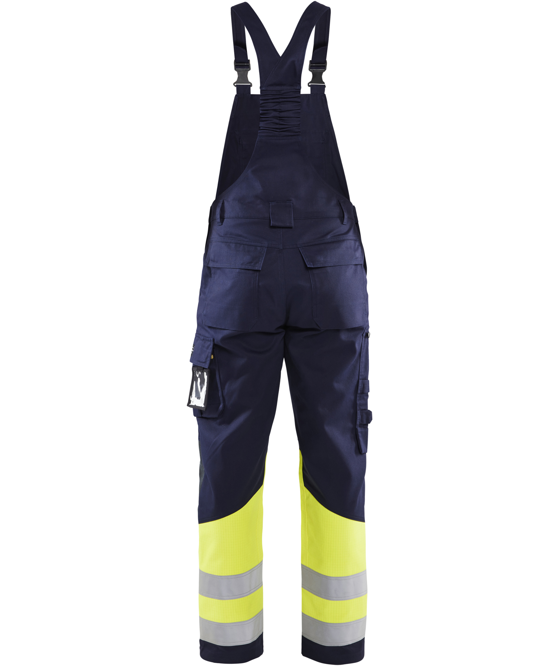 Bl&aring;kl&auml;der Multinorm selebukse, Marine/Hi-Vis gul