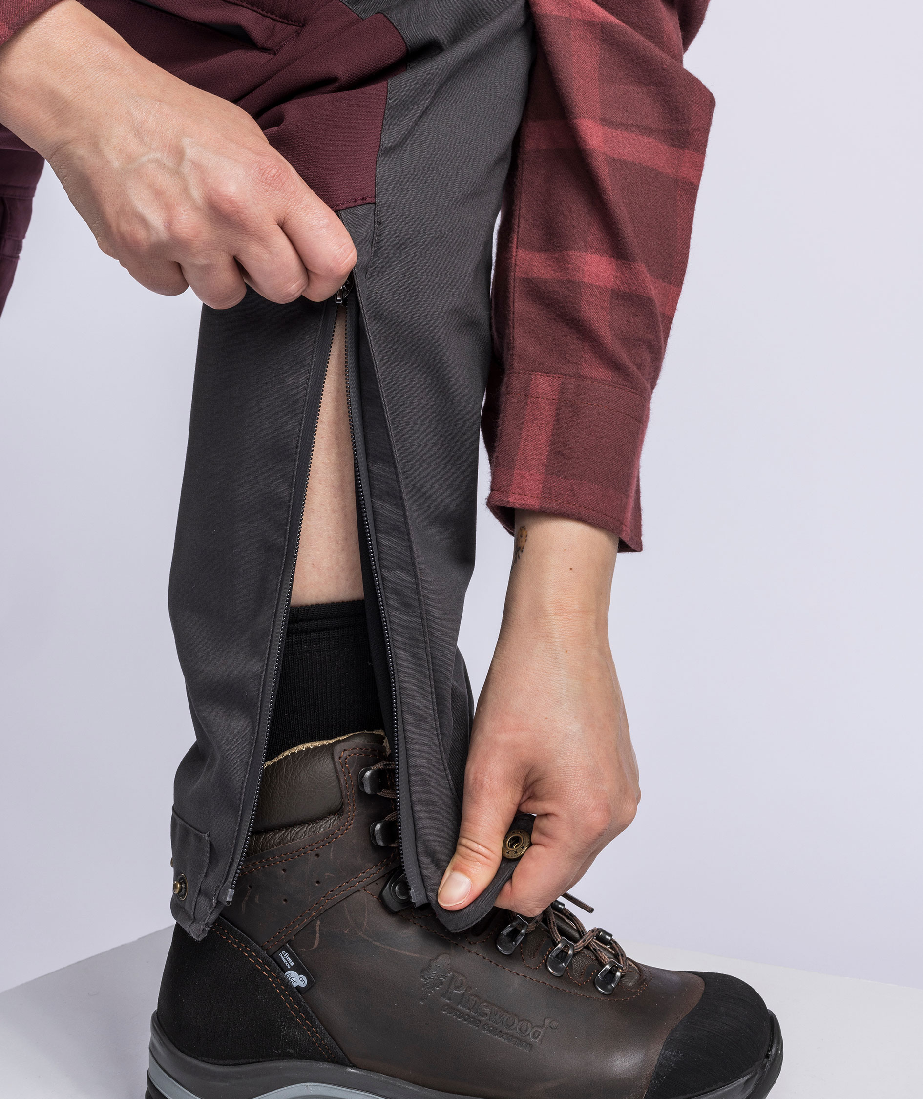 Pinewood&nbsp;Finnveden Hybrid Extreme damebukser, Earth Plum, large image number 7