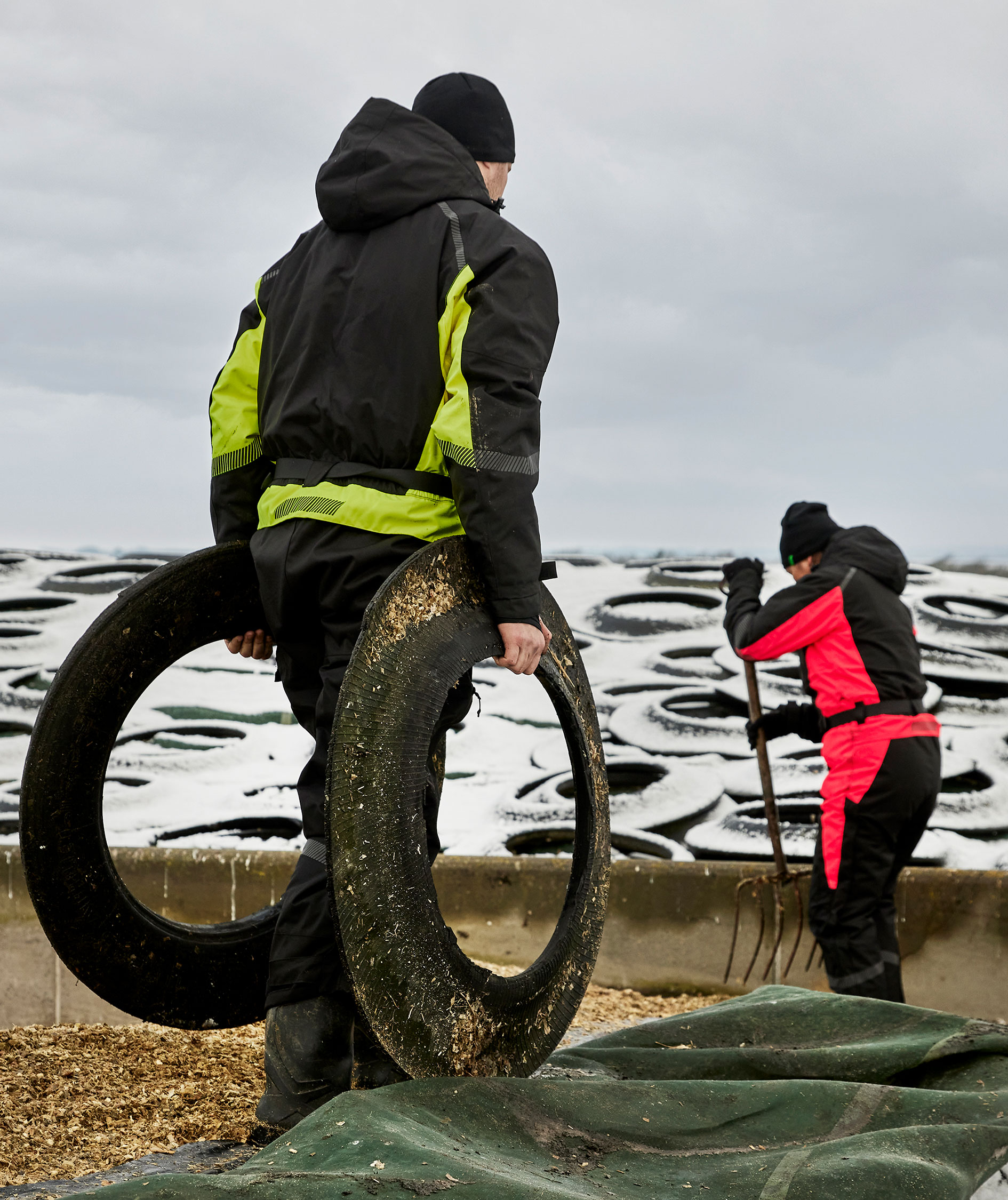 ELKA Working Xtreme vinterkjeledress, Svart/Gul, large image number 10