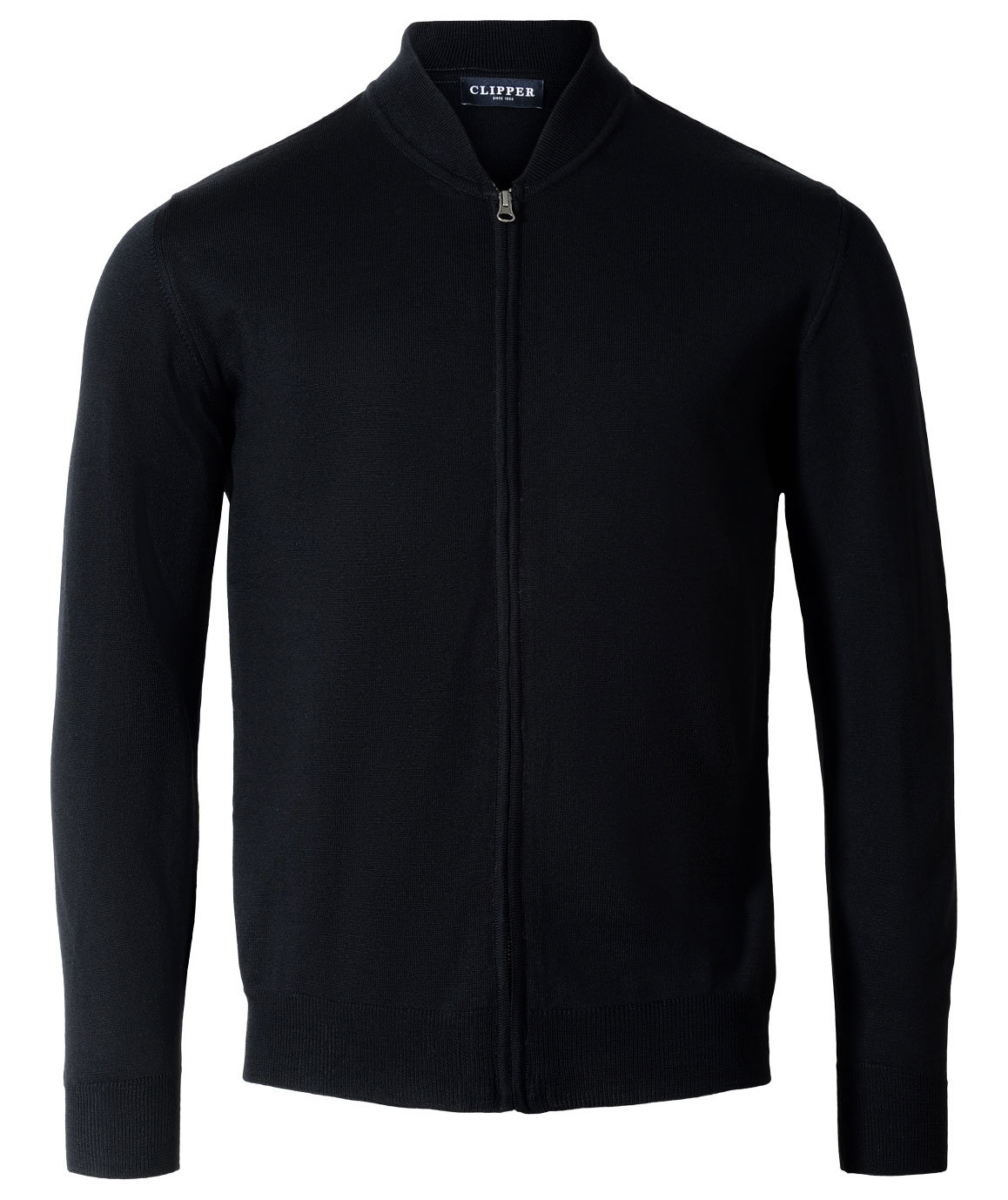Clipper Milan Cardigan med merinoull, Black
