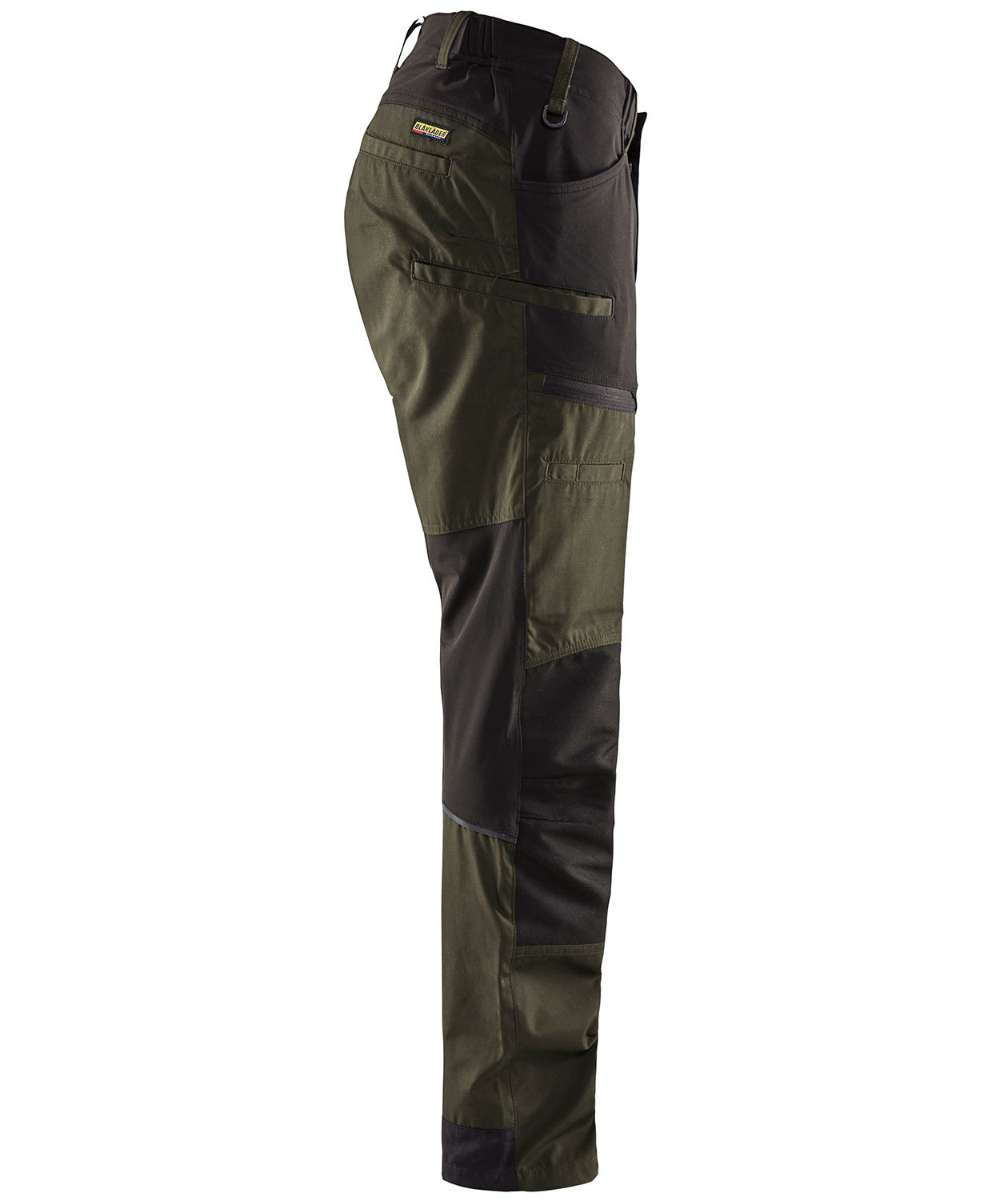 Bl&aring;kl&auml;der Unite arbeidsbukse, Olivengr&oslash;nn/Svart, large image number 3