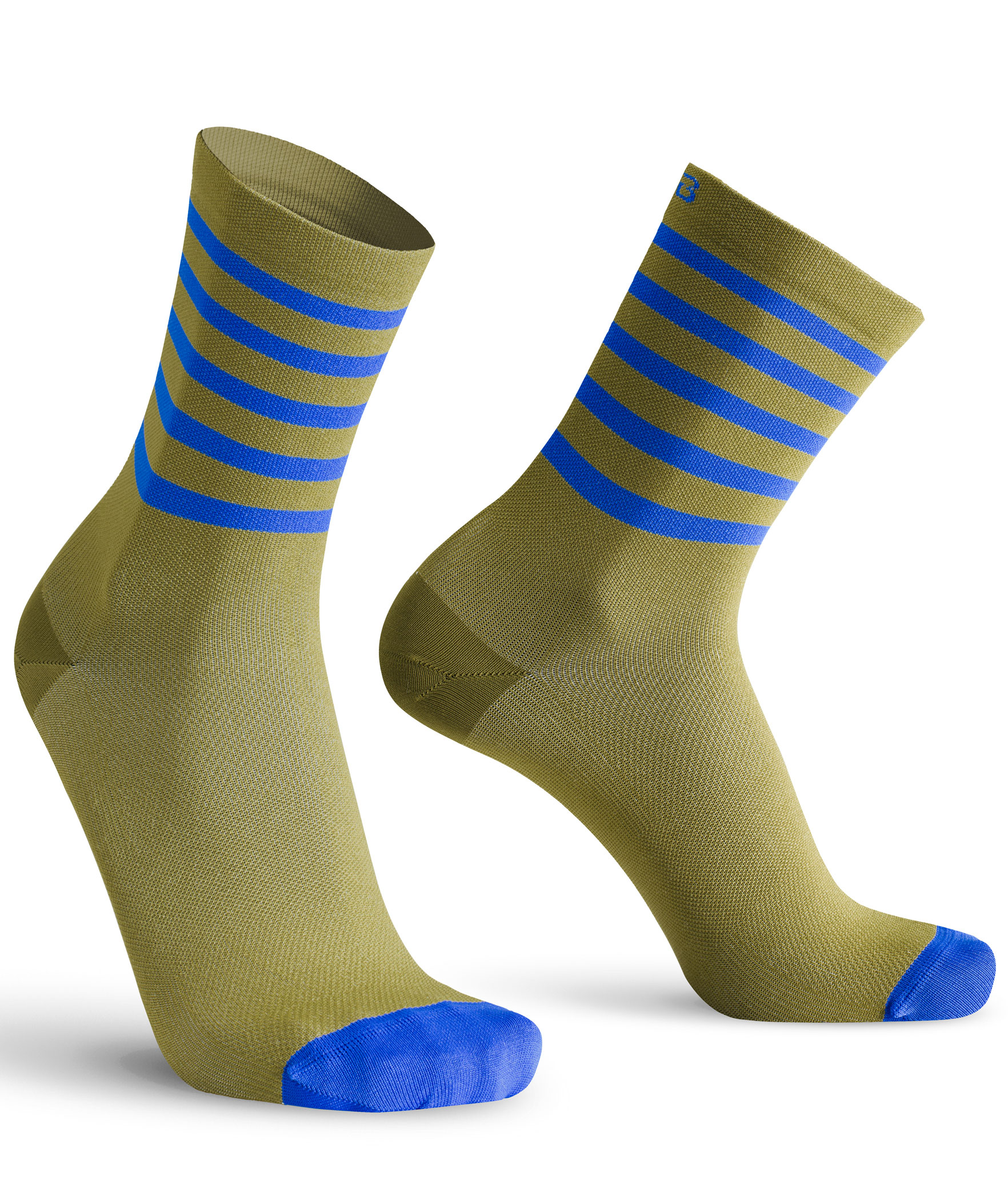 Oxyburn Stripes Strumpor, Kiwi/Maldive