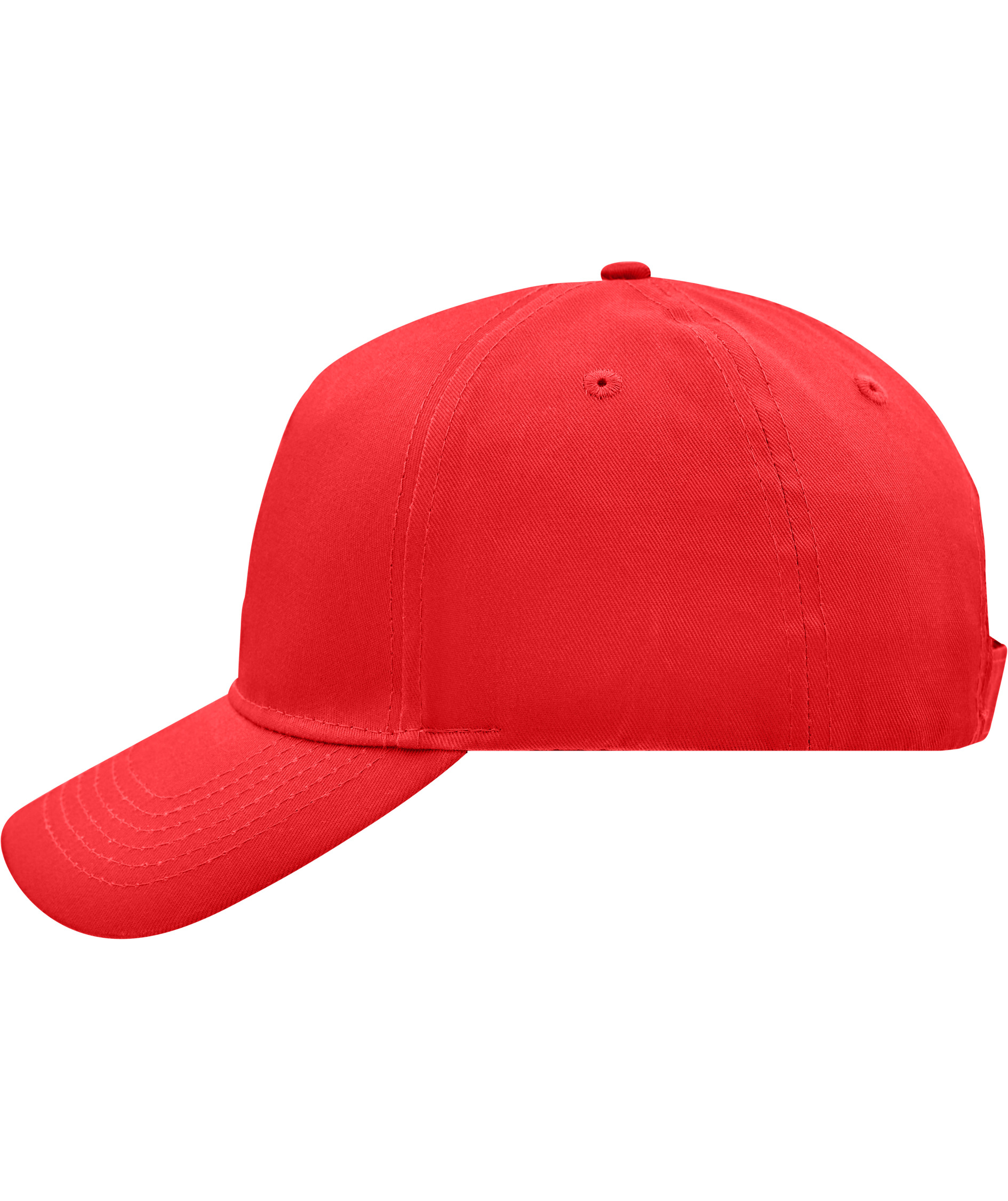 Myrtle Beach Unbrushed 5 panel cap, Red, Red, swatch