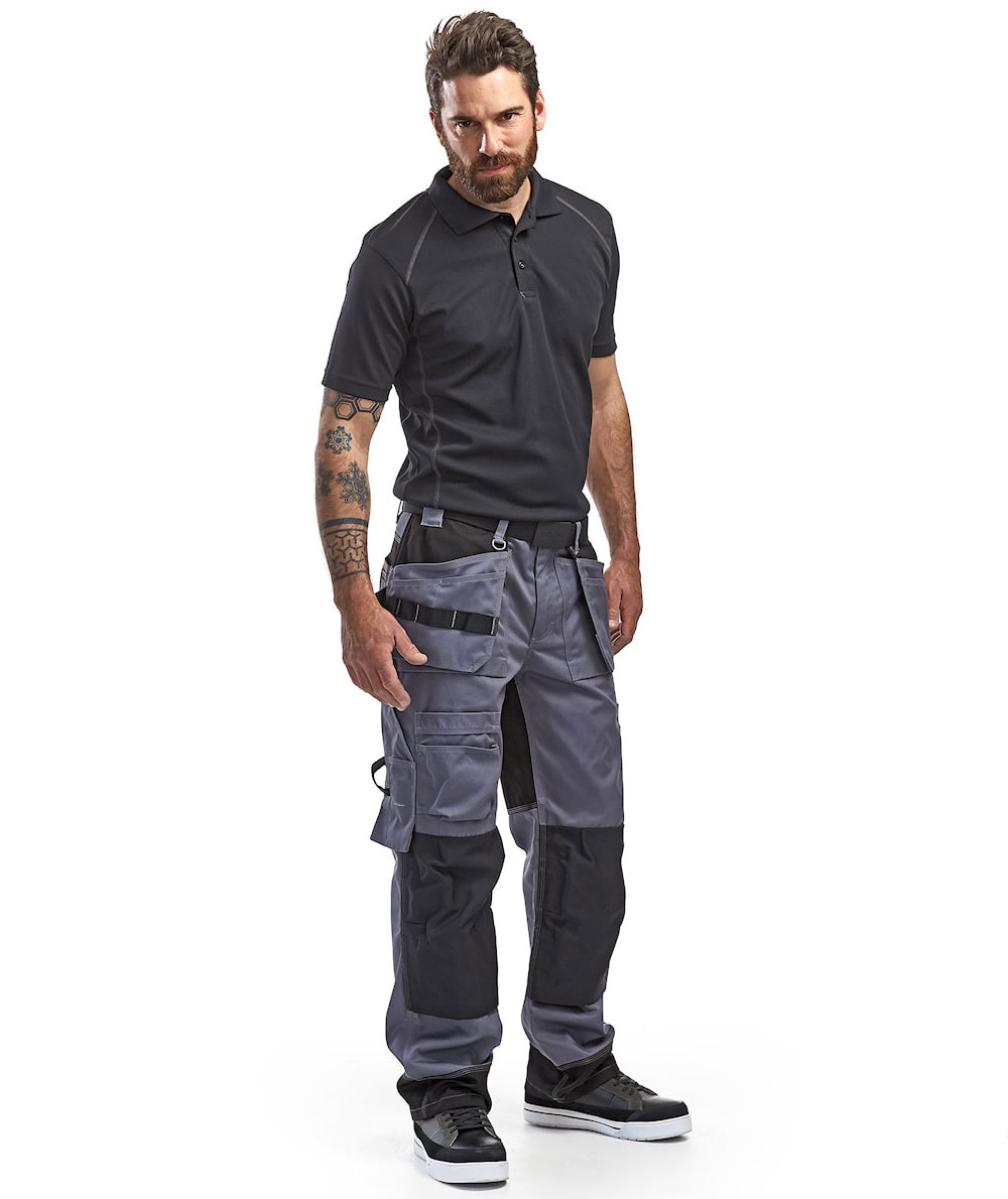 Bl&aring;kl&auml;der&nbsp;Handwerkerhose, Grau/Schwarz