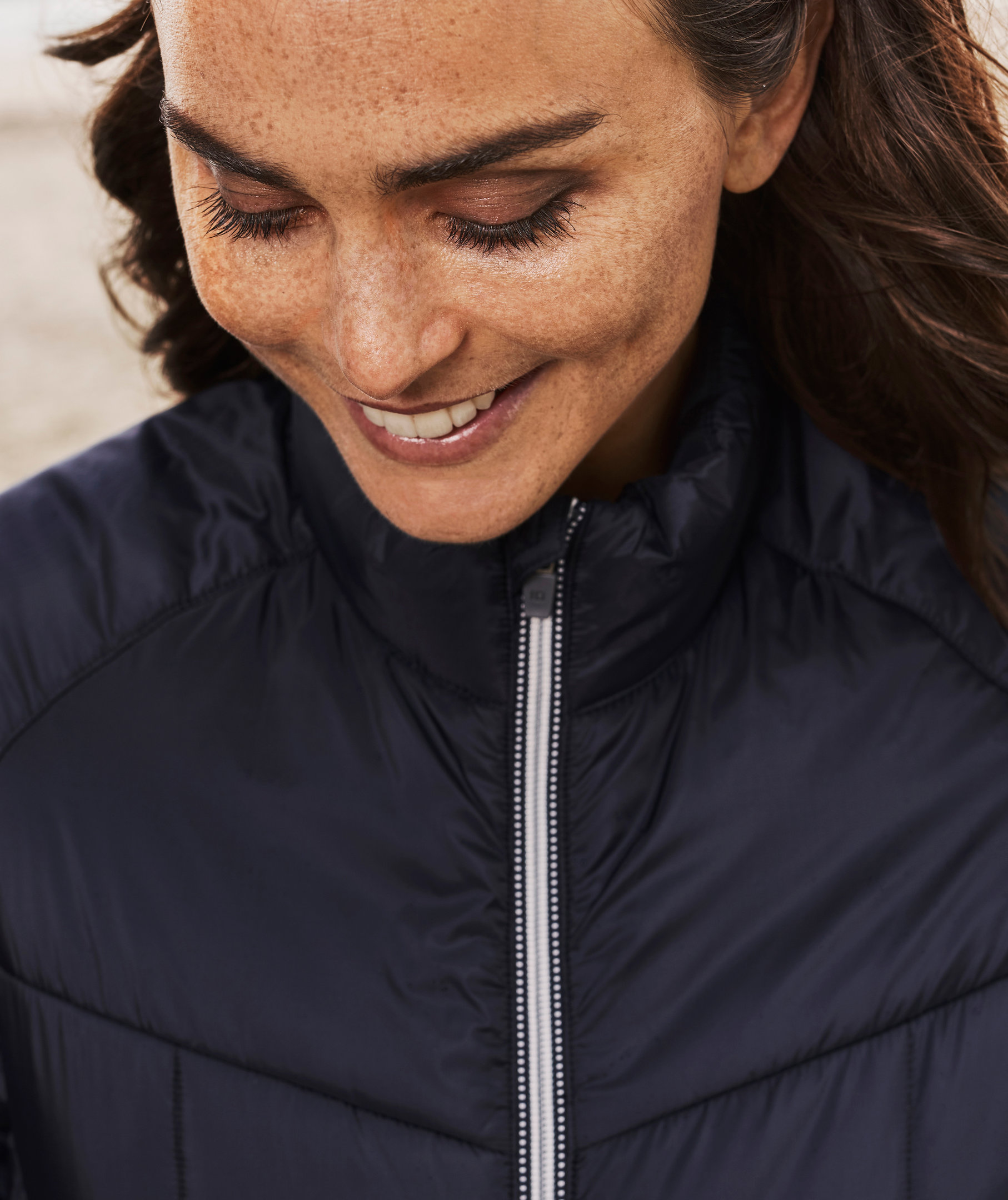 ID vadderad l&auml;tt jacka dam, Navy