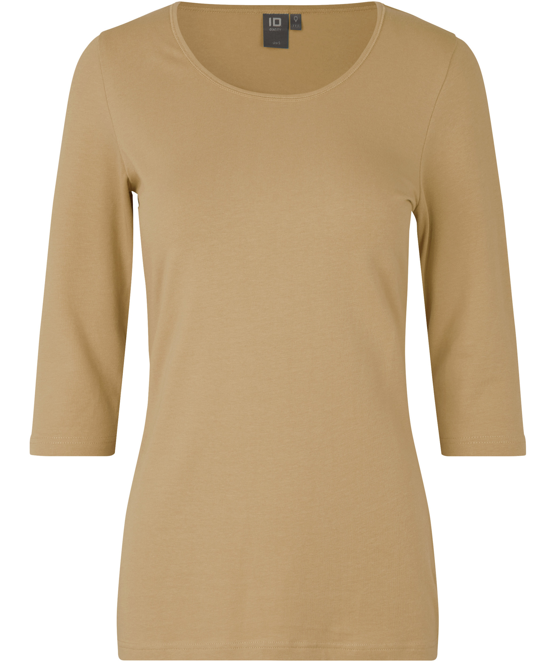 ID 3/4 &auml;rmad stretch T-shirt dam, Sand