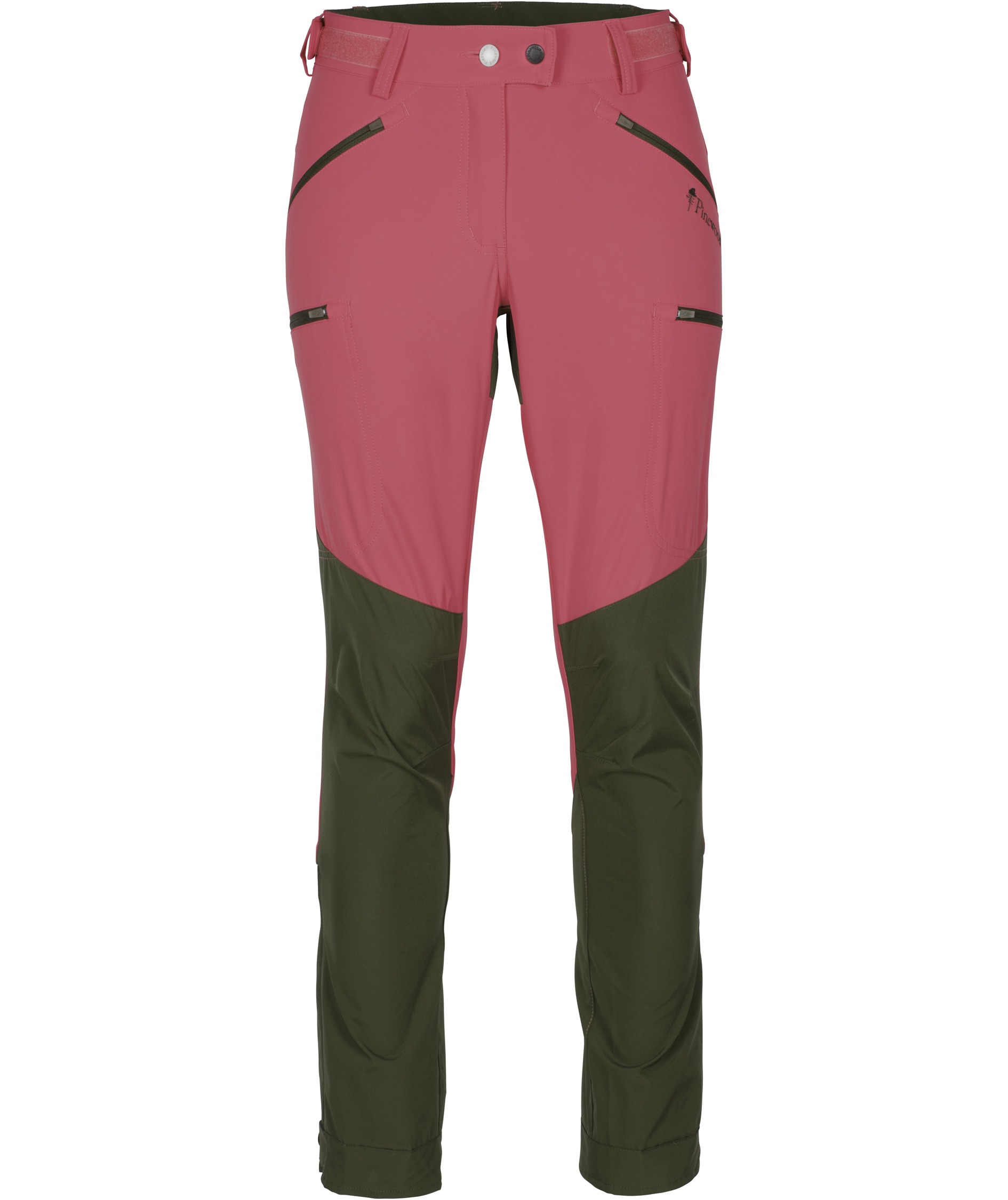 Pinewood Brenton damebukser, Pink Blush/Mossgreen