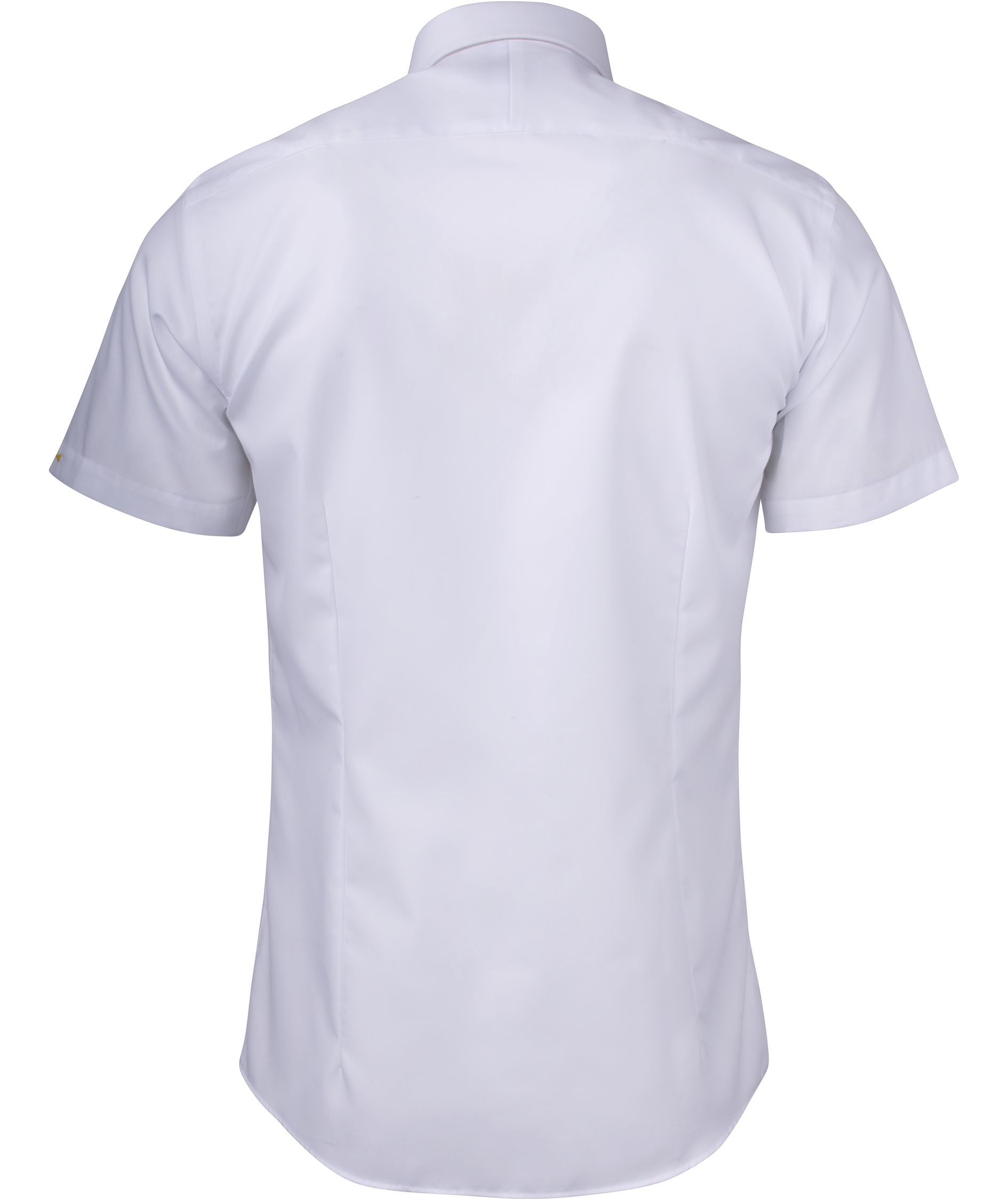 J. Harvest & Frost Twill Yellow Bow 50 Slim fit kort&auml;rmad skjorta, White, large image number 1