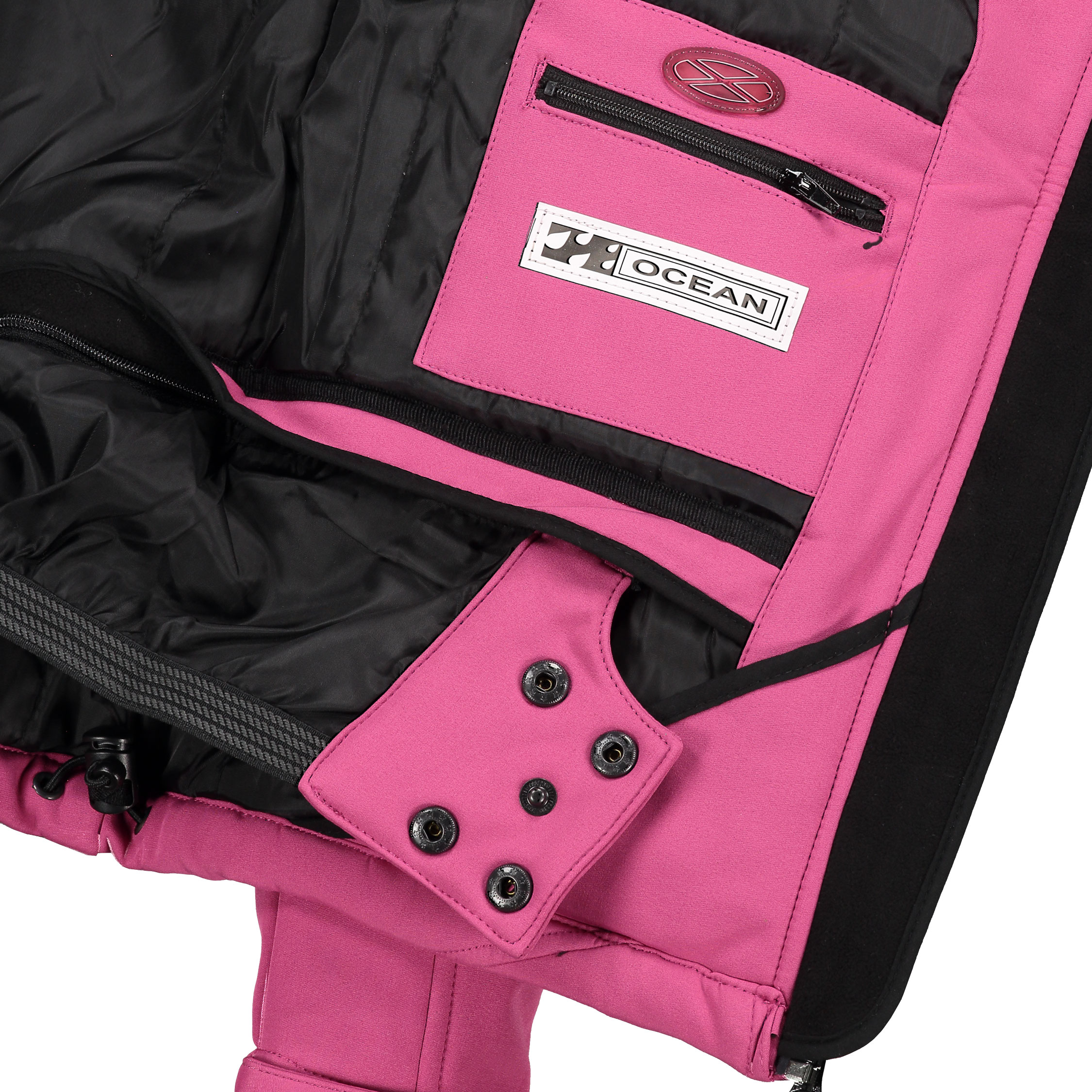 Ocean softshell jacket for kids, Fuchsia, large image number 3