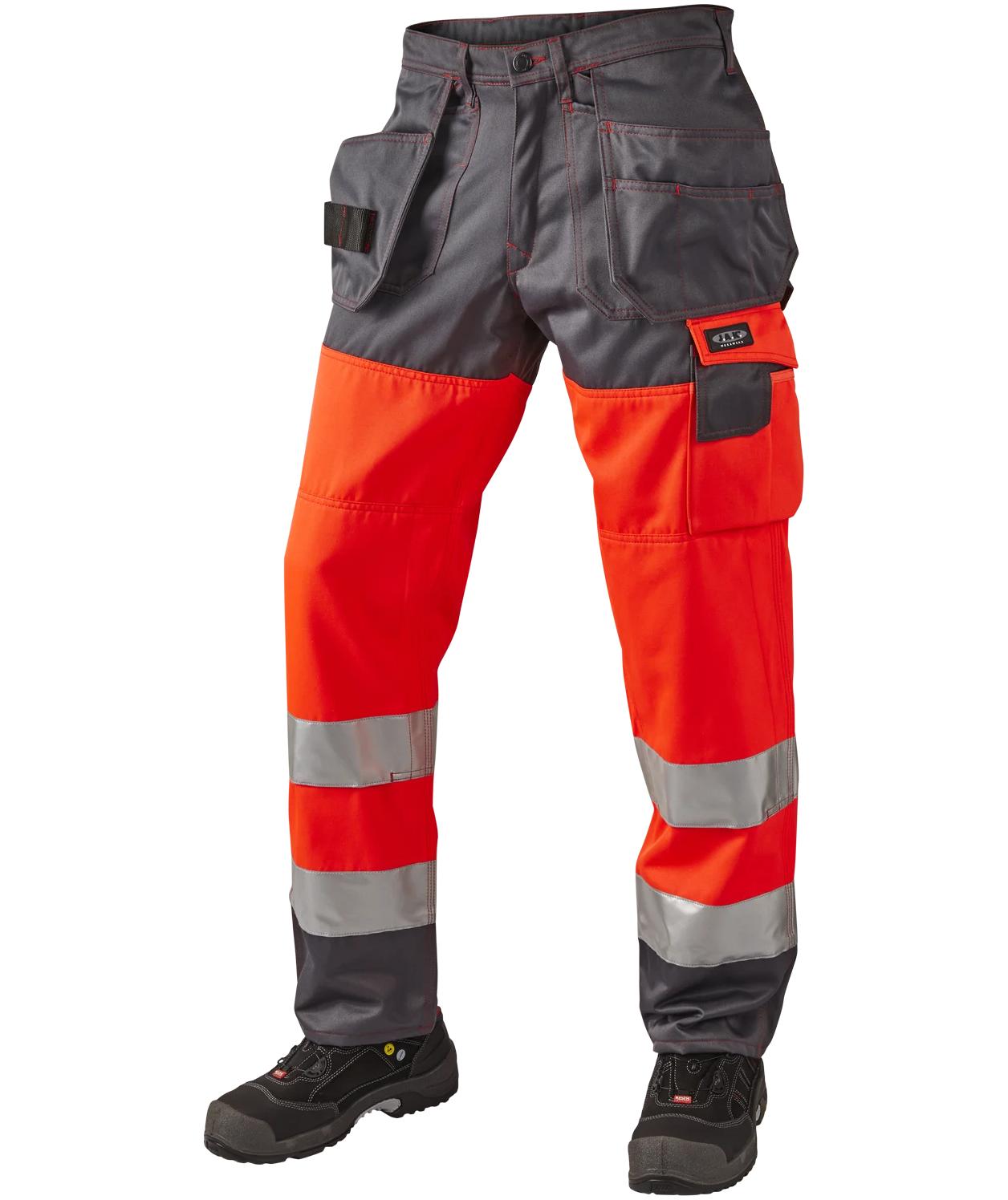 Hi-vis r&oslash;d/gr&aring;