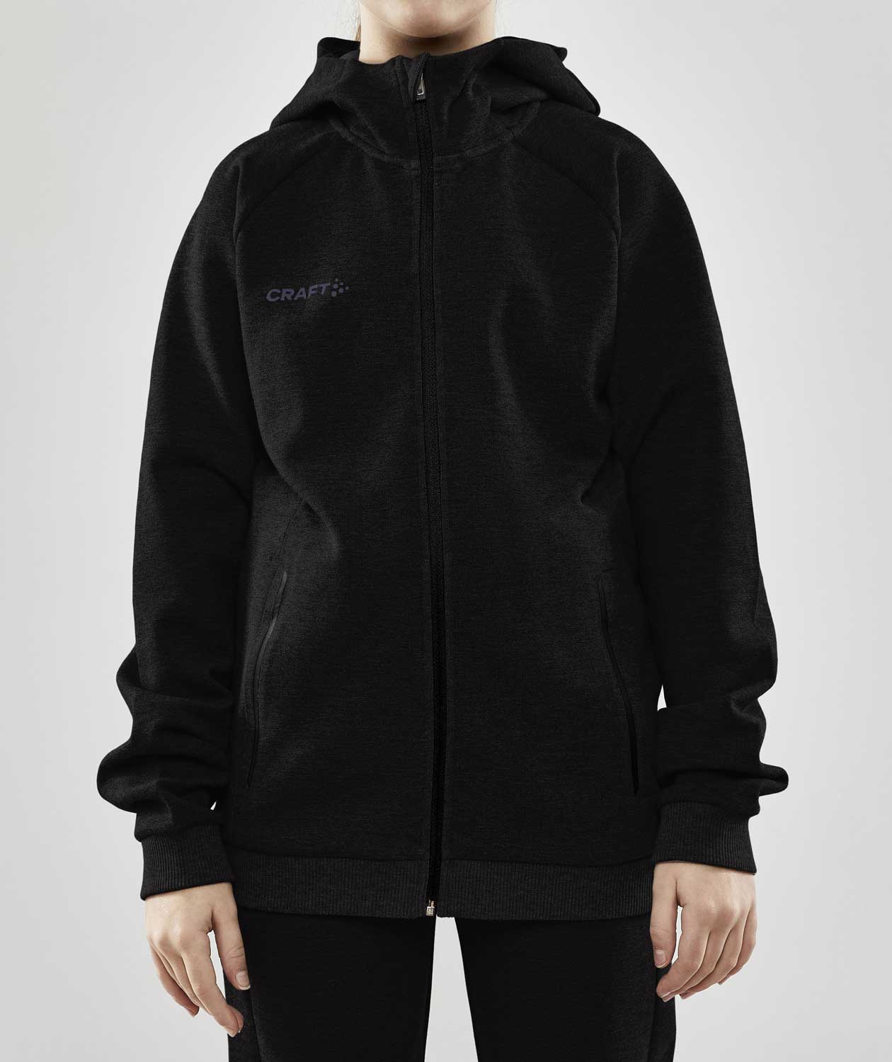 Craft Core Soul Full Zip Hoodie f&uuml;r Kinder, Schwarz