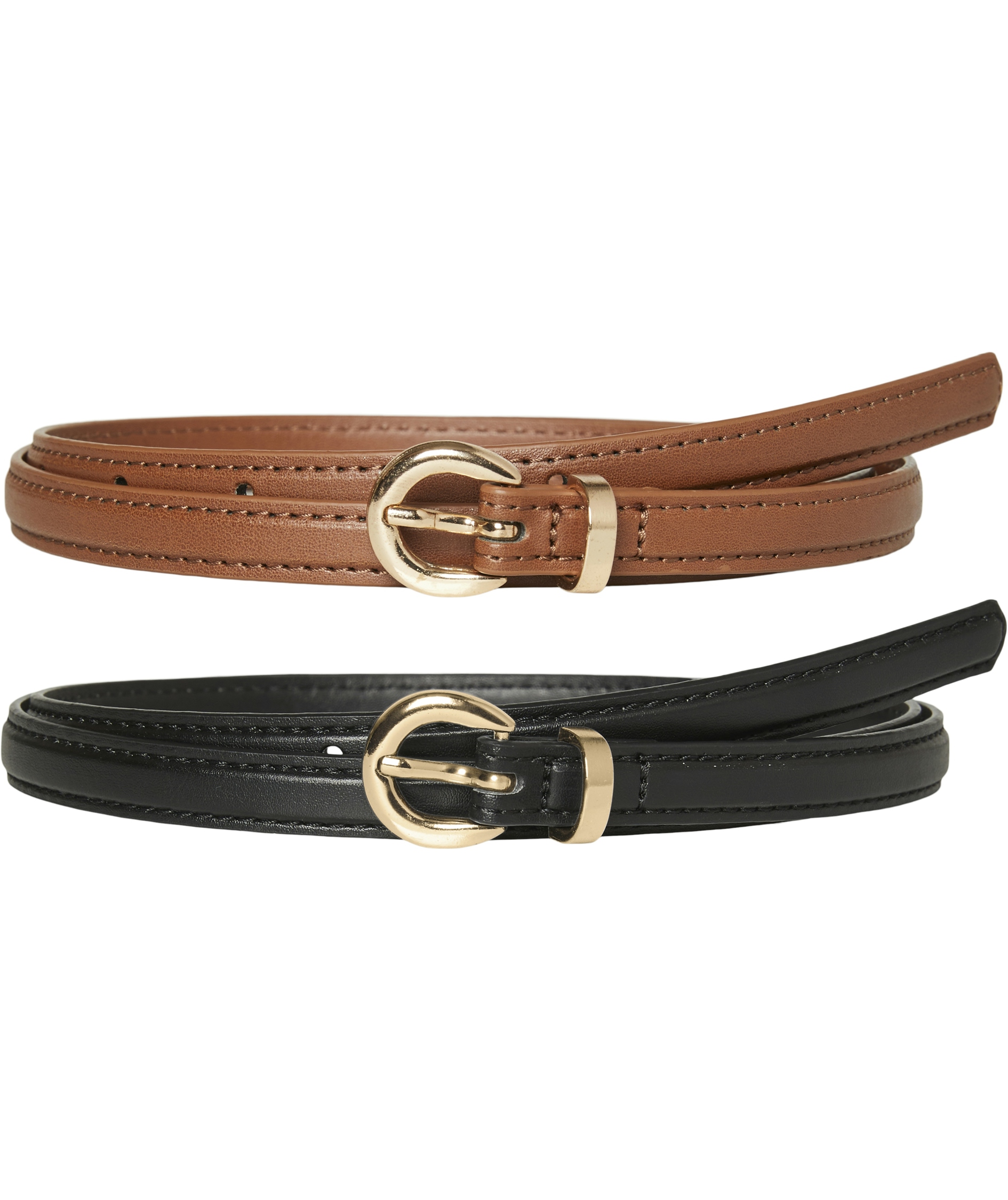 Vero Moda VMKATJA 2-pack b&auml;lte, Black/Cognac