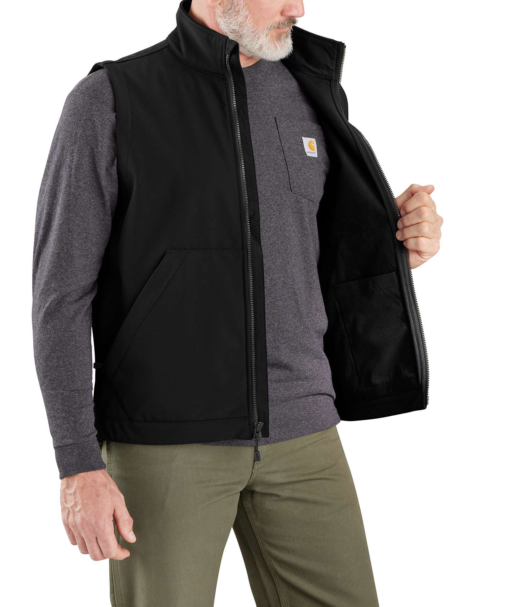 Carhartt Rain Defender softshellv&auml;st, Black, large image number 3