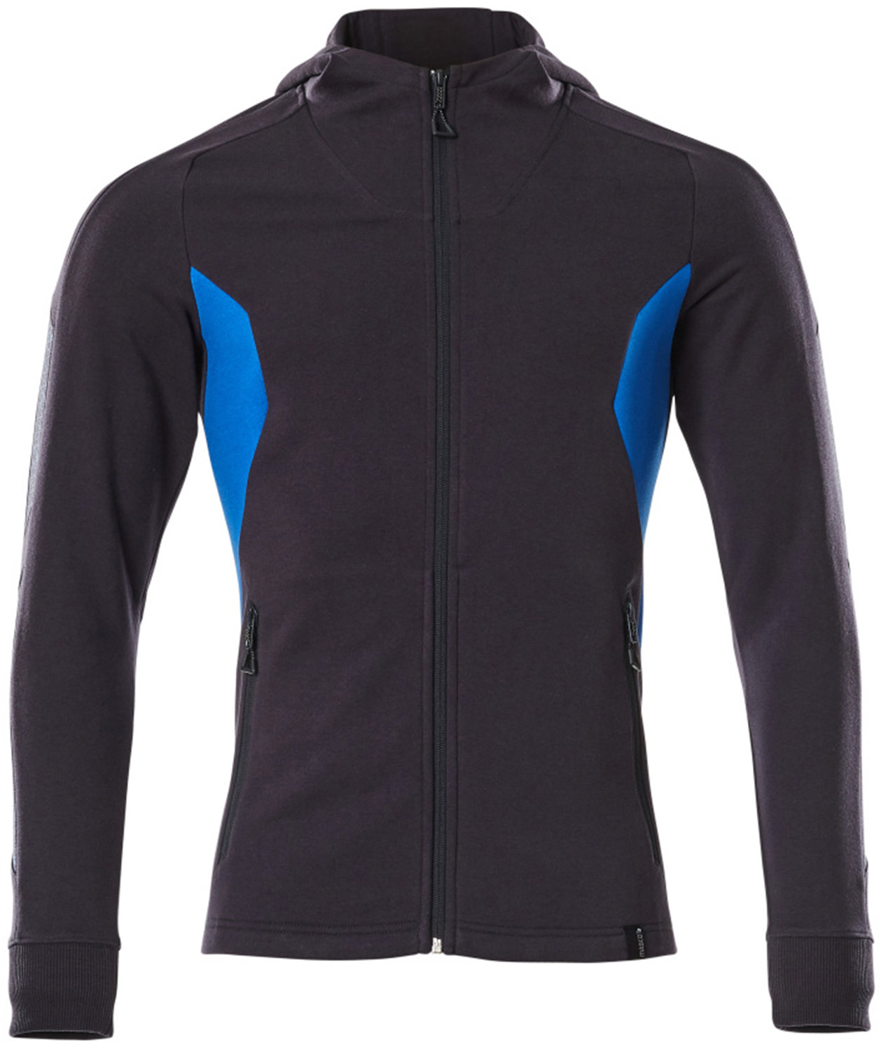 Mascot Accelerate Kapuzensweatshirt mit Rei&szlig;verschluss, Dunkel Marine/Azurblau, Dunkel Marine/Azurblau, swatch