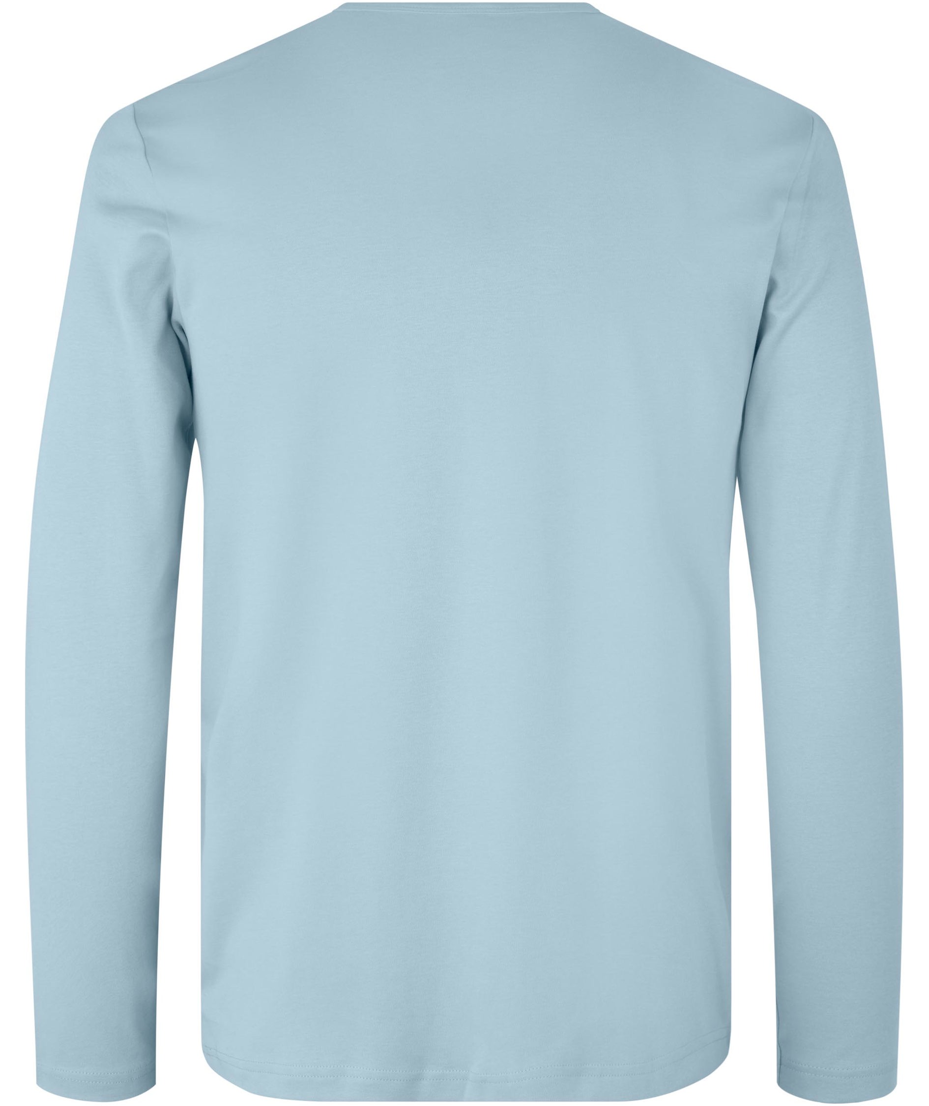 ID Interlock lang&aelig;rmet T-shirt, Light blue