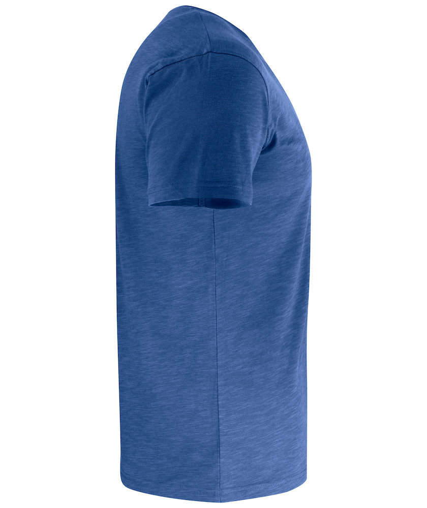 Clique Slub T-shirt, Blue Melange, large image number 2