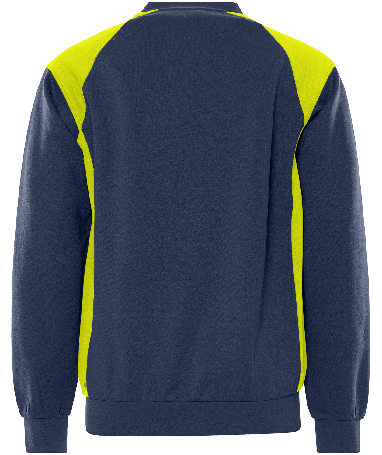 Fristads sweatshirt 7048 GSM, Marin/Hi-Vis gul