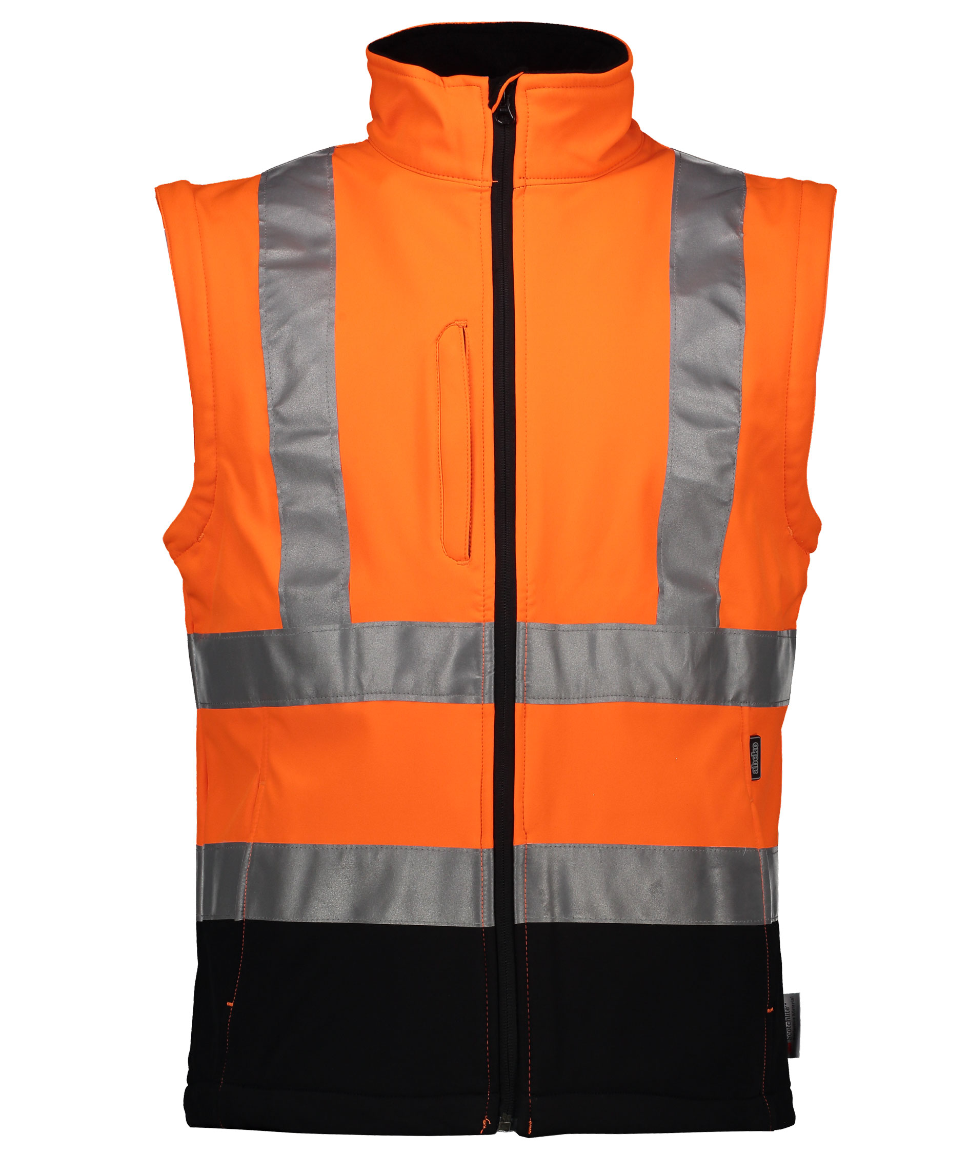 Abeko Minnesota 2-i-1 softshelljacka, Varsel Orange/Svart, large image number 3