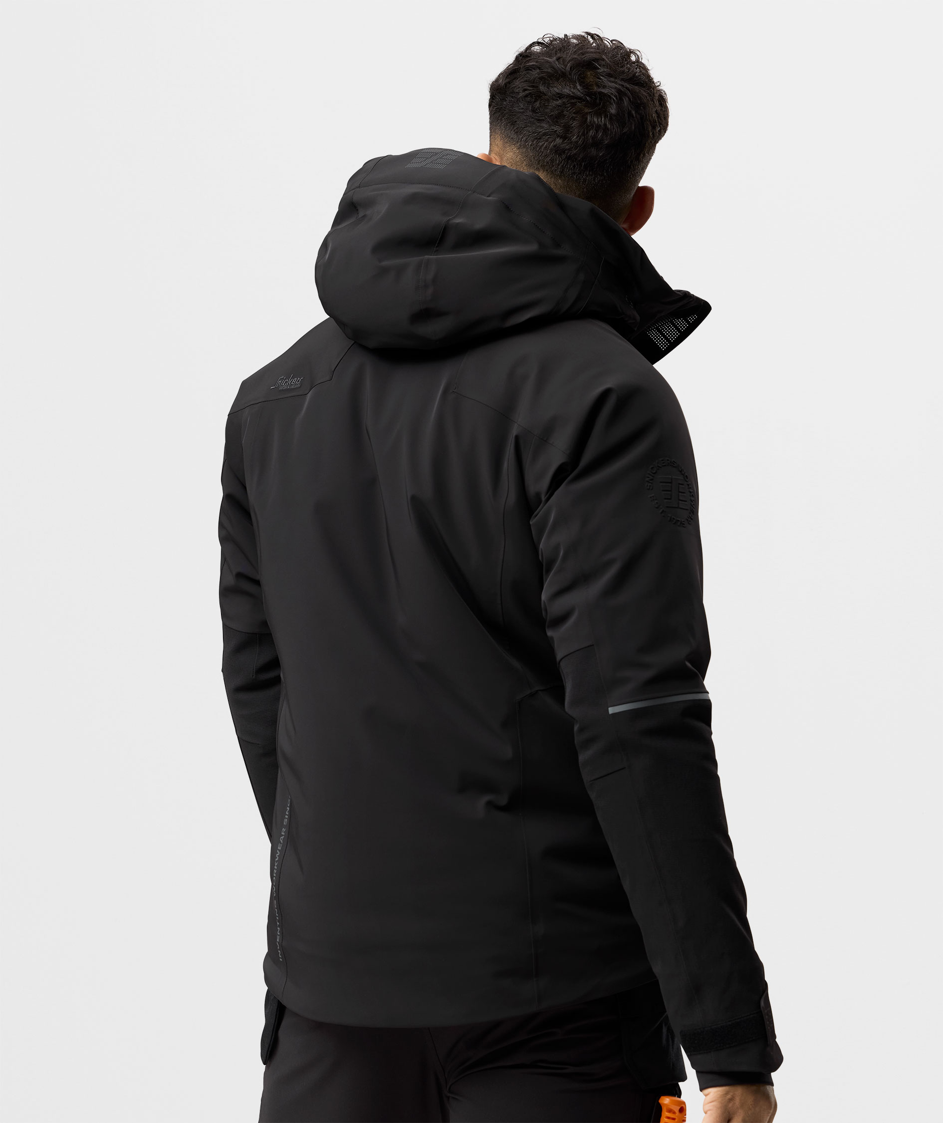 Snickers Flexiwork vinterjakke 1955, Black/Black, large image number 3