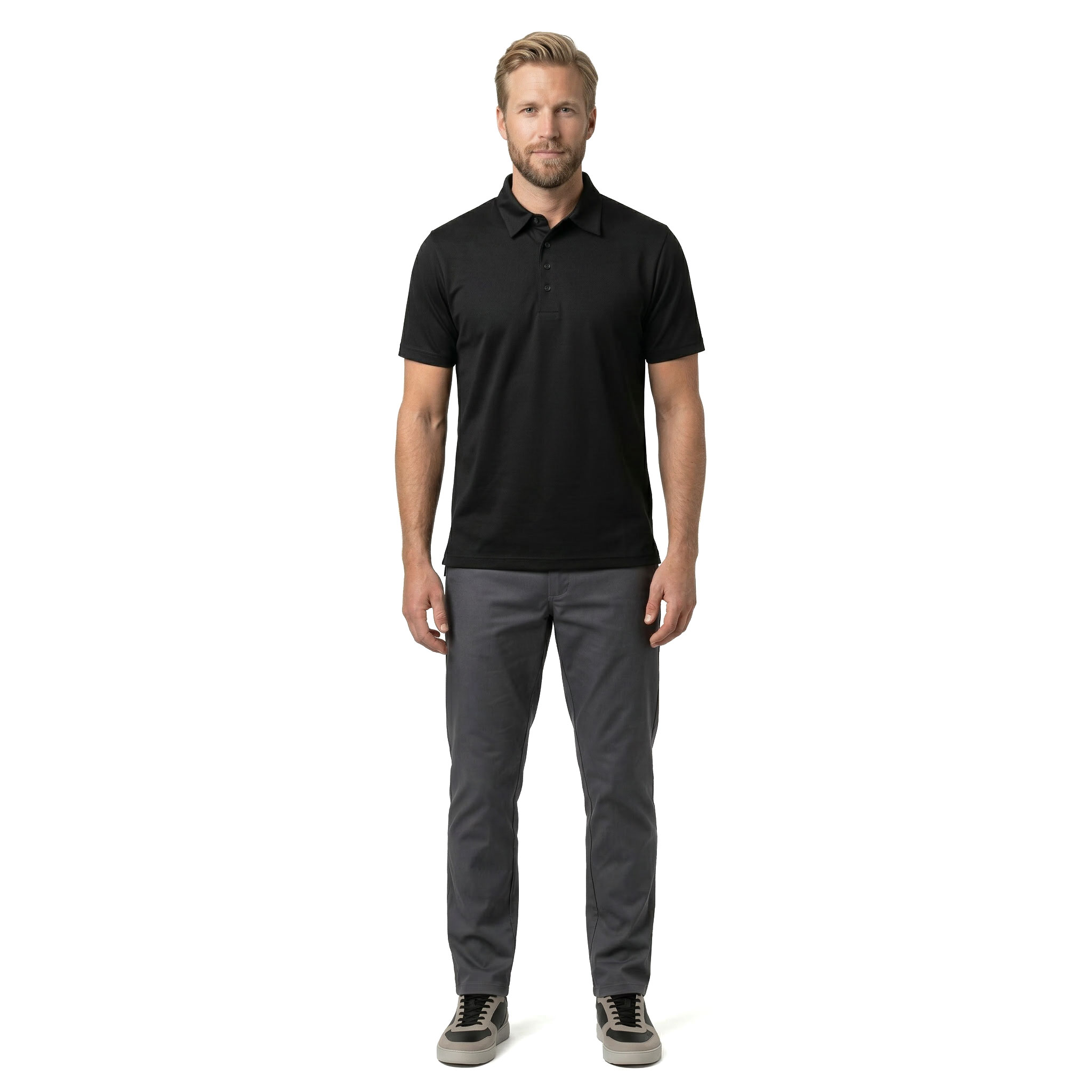 Westborn Urban Polo T-shirt, Black, large image number 2