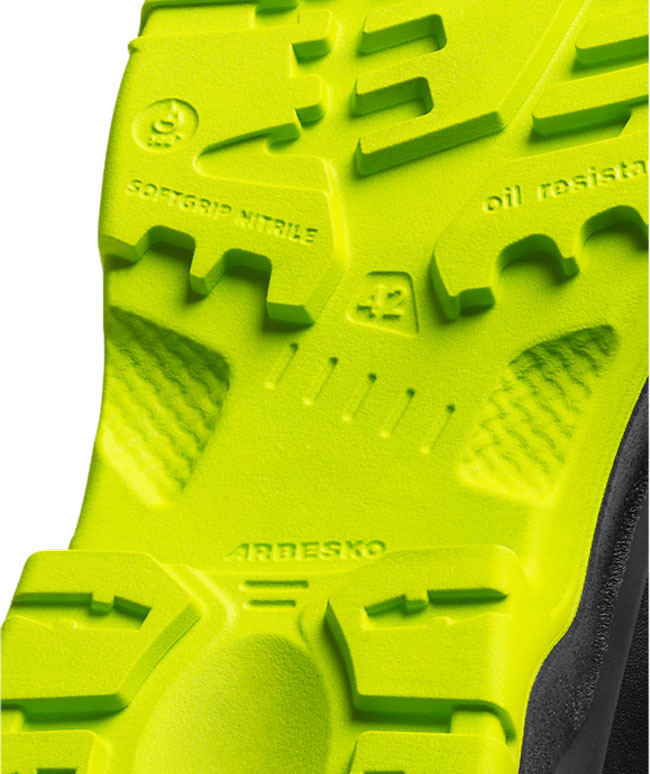 Arbesko 949 safety boots S3, Black/Lime, large image number 3