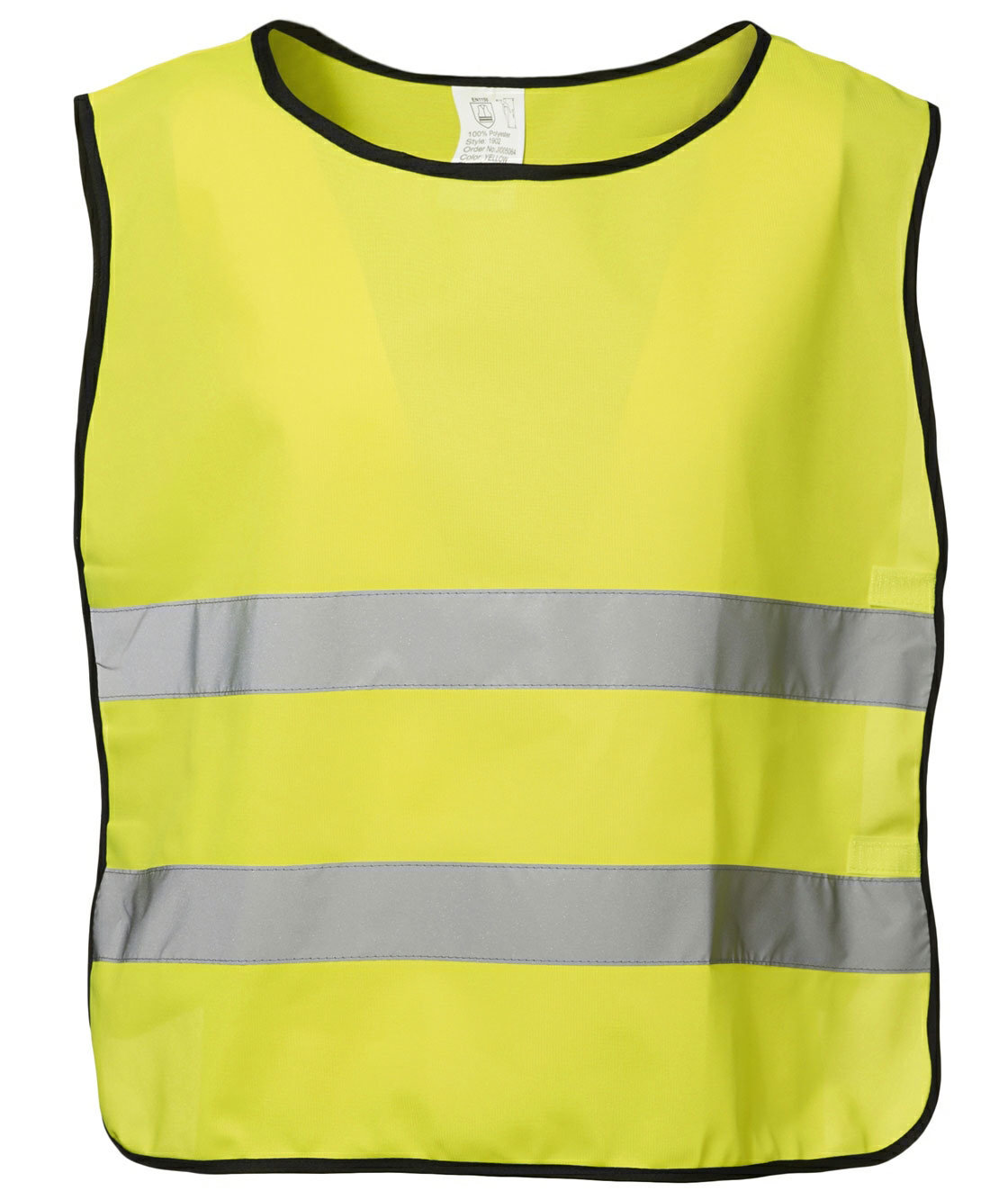 ID overtr&aelig;ksvest med reflekser til b&oslash;rn, Hi-Vis&nbsp;Gul