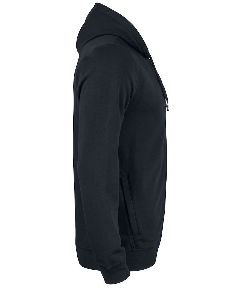 Clique Premium OC Kapuzensweatshirt mit Rei&szlig;verschluss, Schwarz, large image number 2
