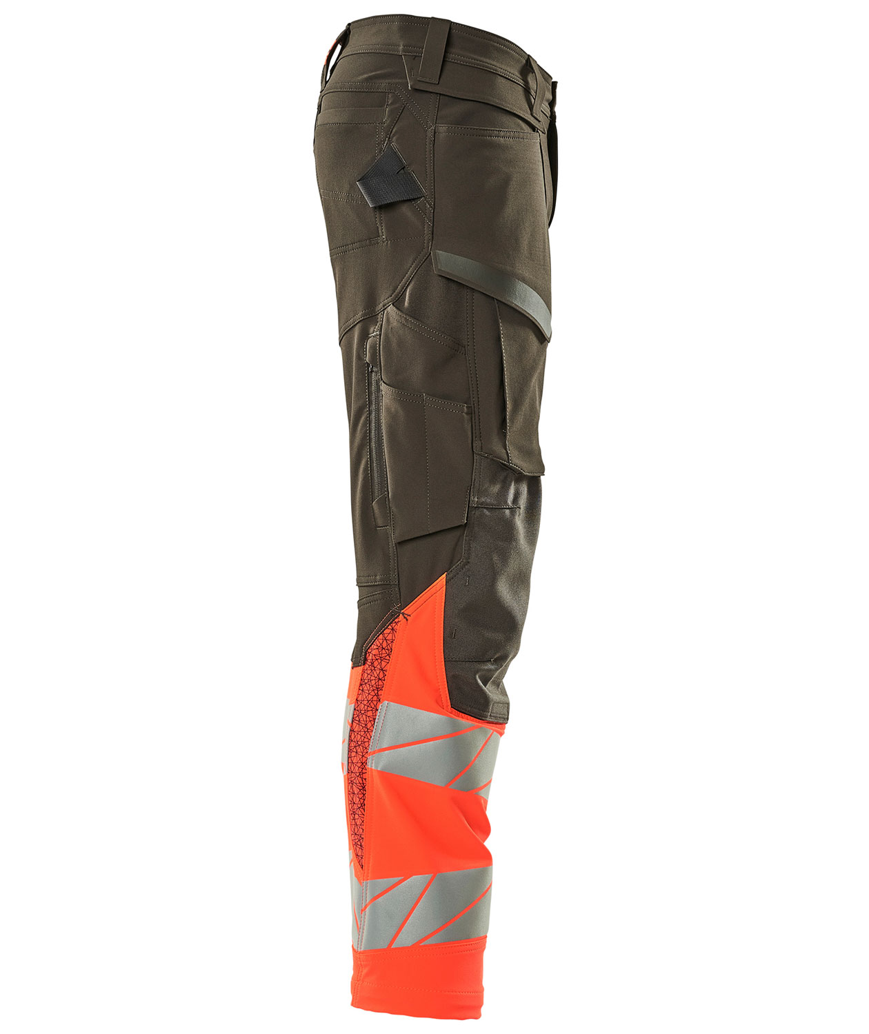 Mascot Accelerate Safe arbetsbyxa full stretch, M&ouml;rk Antracit/Hi-vis r&ouml;d, large image number 3