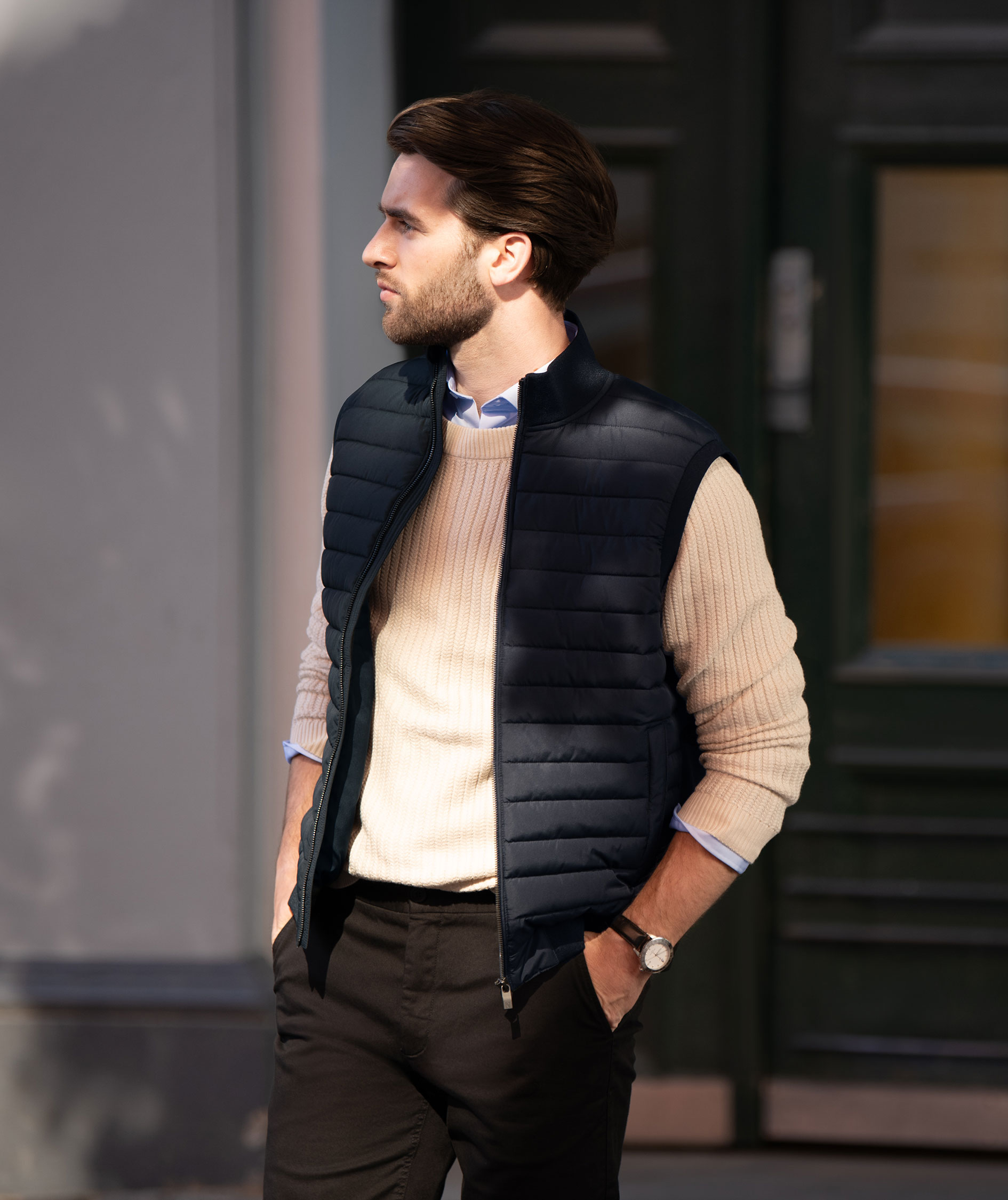 Nimbus Vesper vatteret vest, Navy, large image number 1