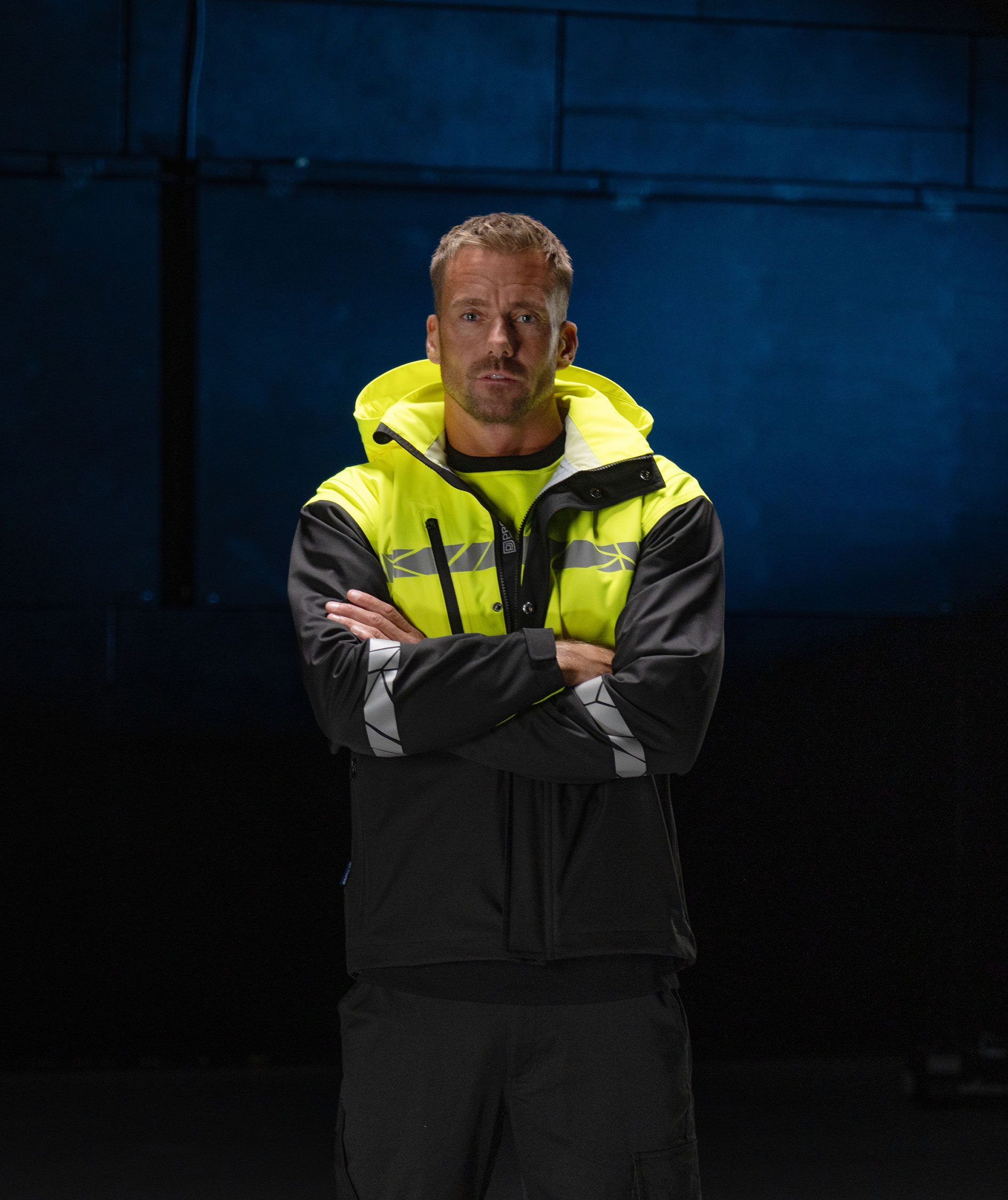 ProJob shell jacket 7414, Black/Yellow, large image number 1