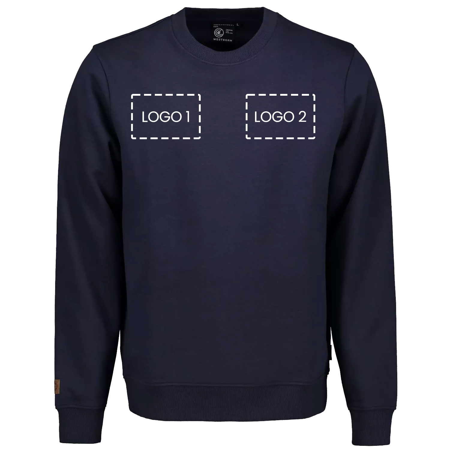 Westborn sweatshirt&nbsp; med logotryk, , large image number 1